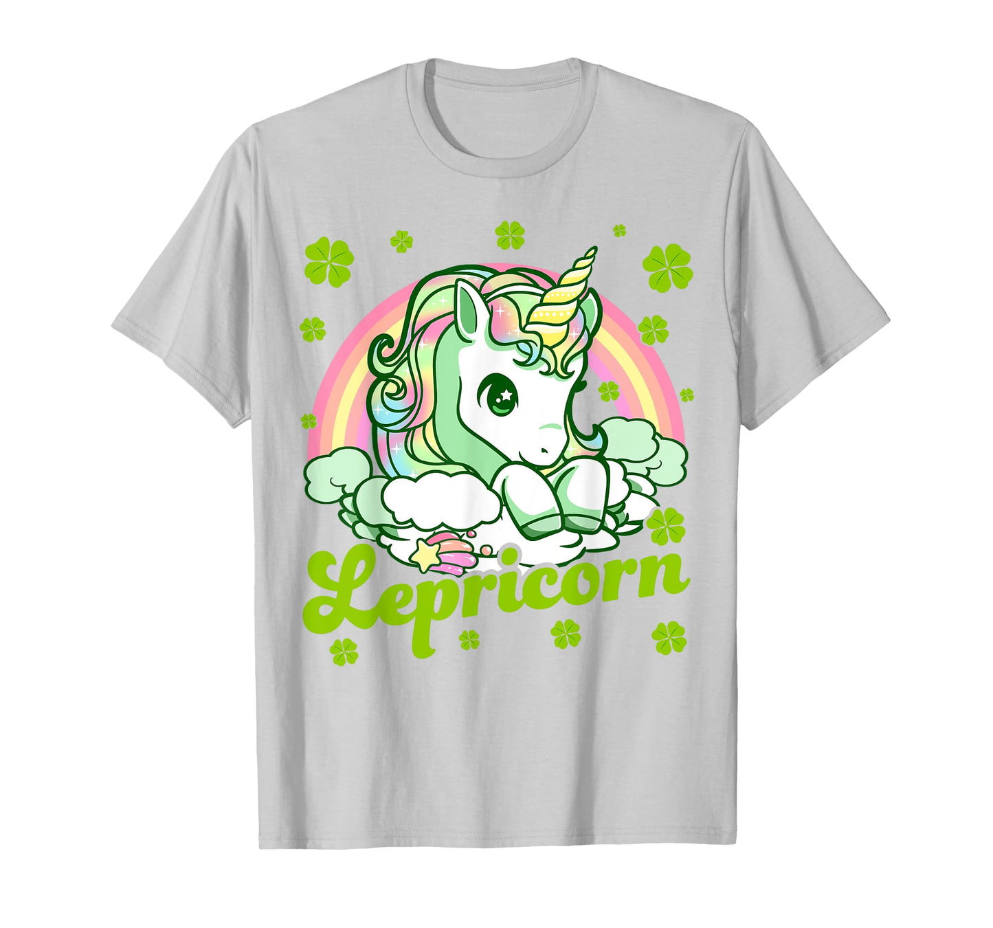 Lepricorn Rainbow St Patricks Day Unicorn Girls Kids Teacher T-Shirt