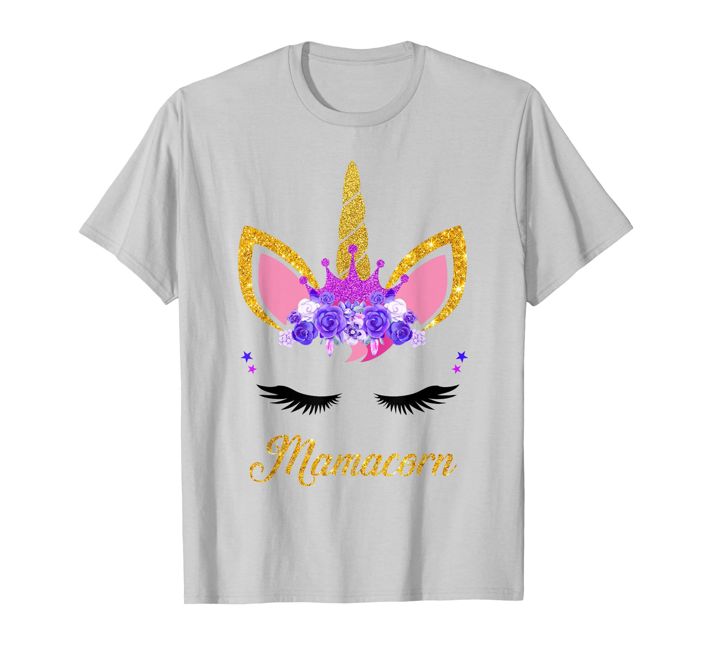 Mamacorn Cute Unicorn Mom Mother of the Unicorn Girl Mommy T-Shirt