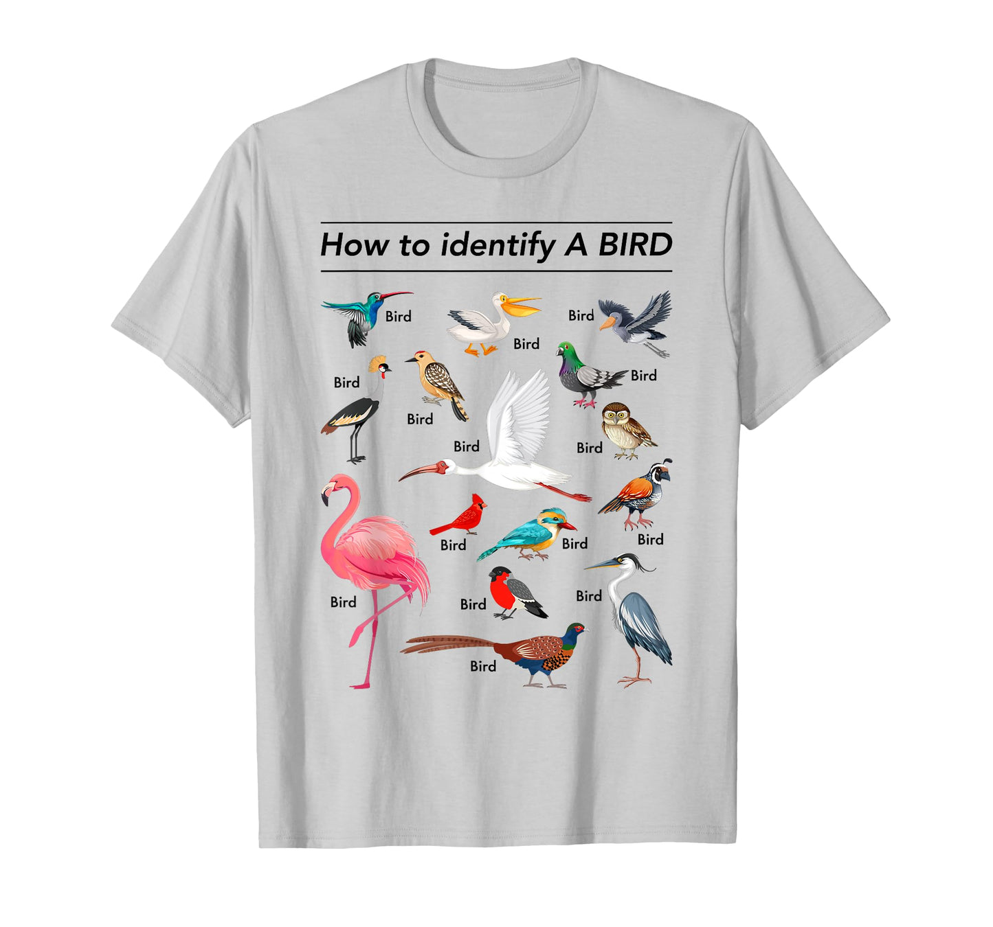Birdwatcher Lover Funny Birdwatching How To Identify A Bird T-Shirt
