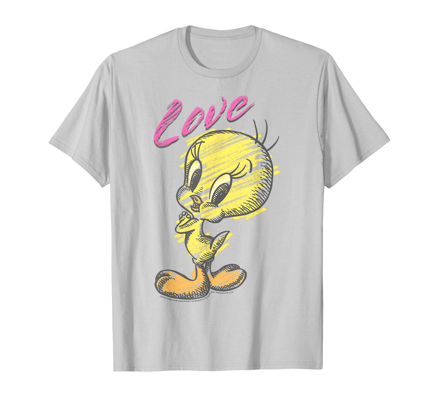 Looney Tunes Tweety Bird Love Sketch T-Shirt