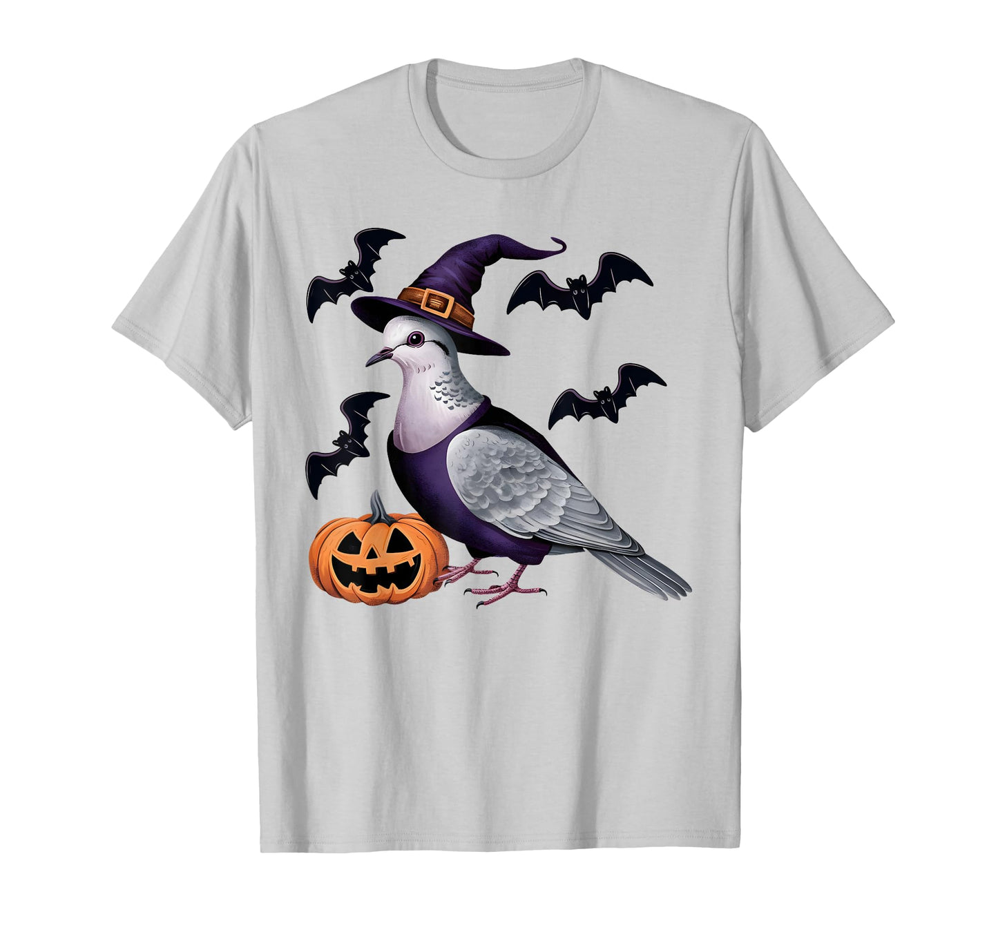 Dove Bird Halloween Costume Scary Pumpkin Bat Witch T-Shirt