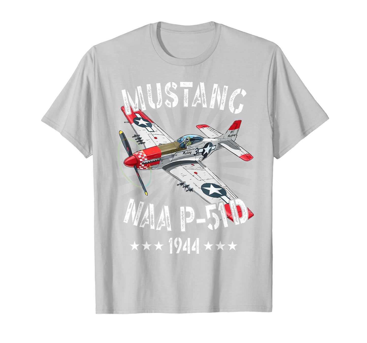 P-51D Mustang Vintage North American P-51D Fighter Warbirds T-Shirt