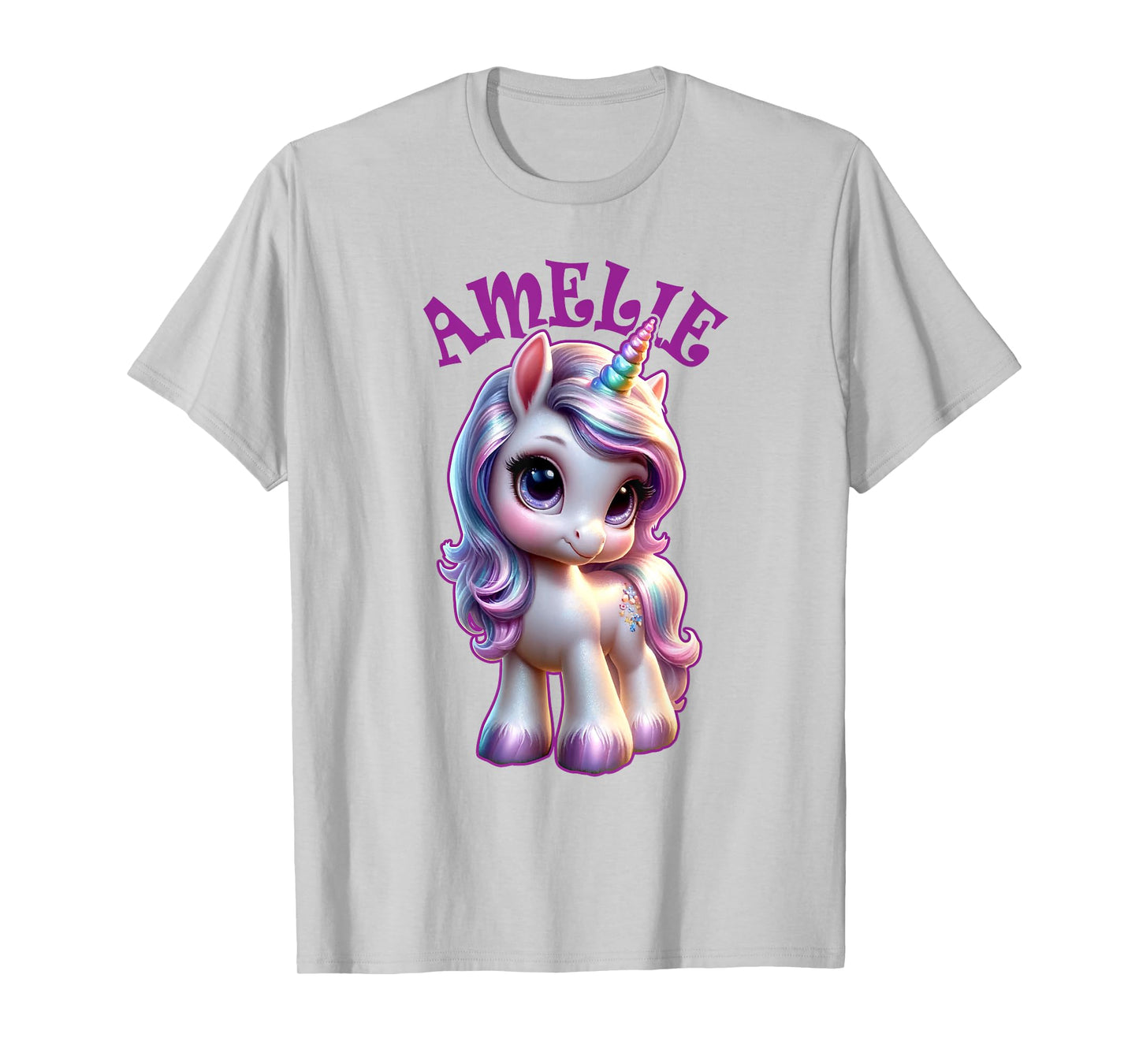 Amelie Cute Unicorn Design for Girls Name Amelie T-Shirt