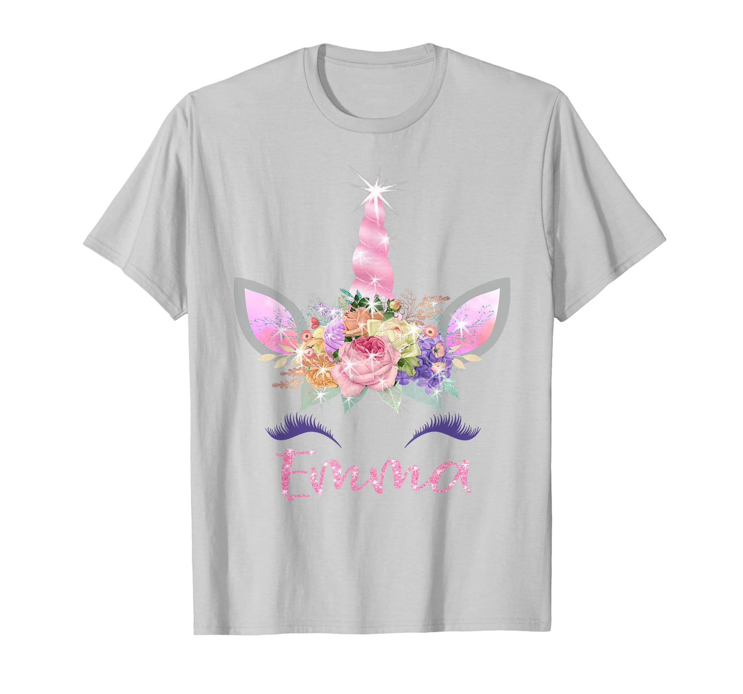 Emma: Unicorn Shirts for Girls with Name