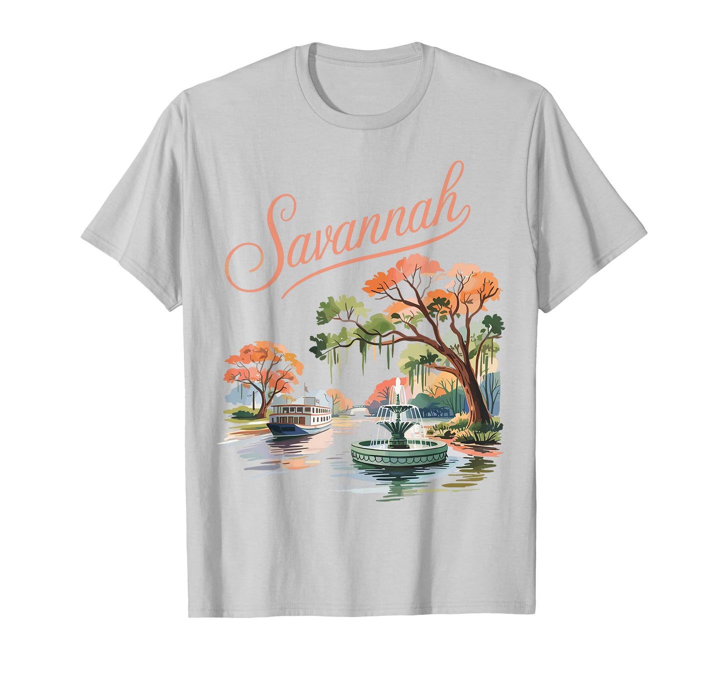 Historic Savannah Georgia Vintage Southern City T-Shirt
