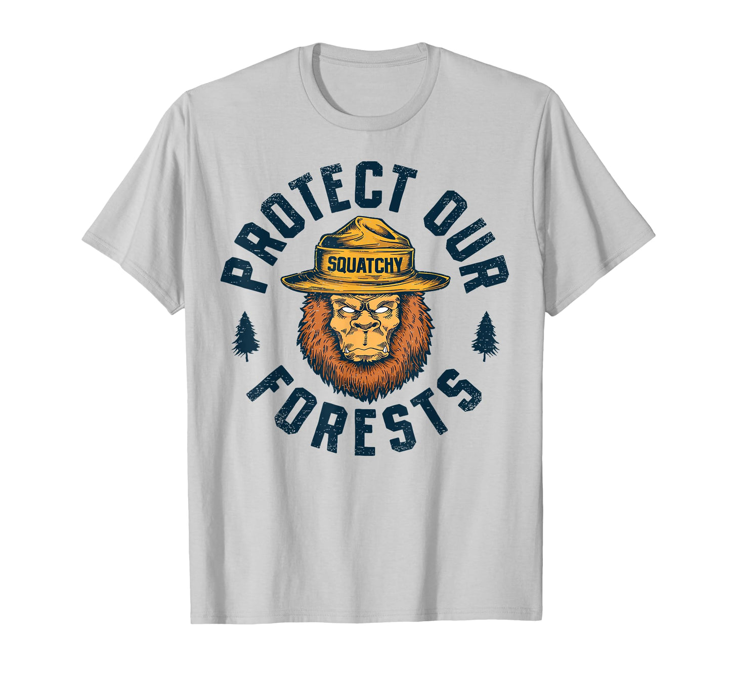 Bigfoot Protect Our Forests National Park Retro Sasquatch T-Shirt
