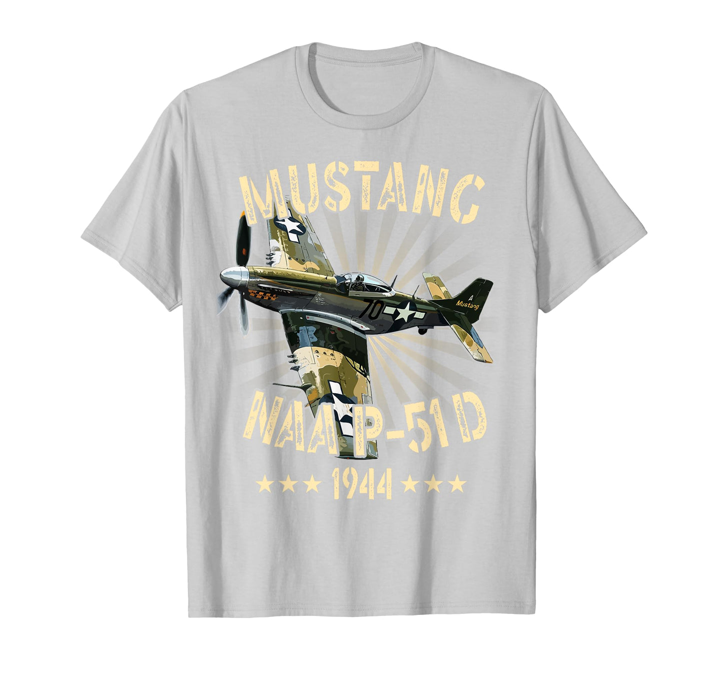 P-51D Mustang Vintage North American P-51D Fighter Warbirds T-Shirt
