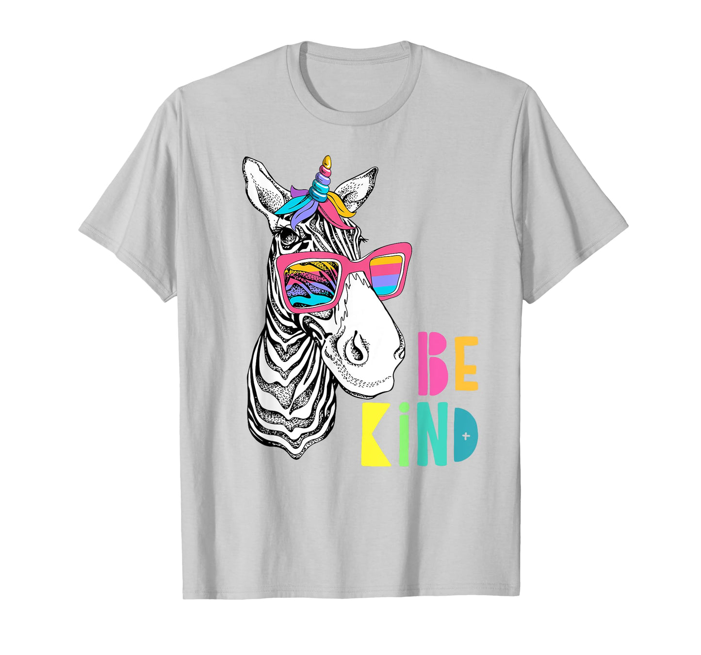 Be Kind - Choose Kindness Anti Bullying Cute Zebra Unicorn T-Shirt