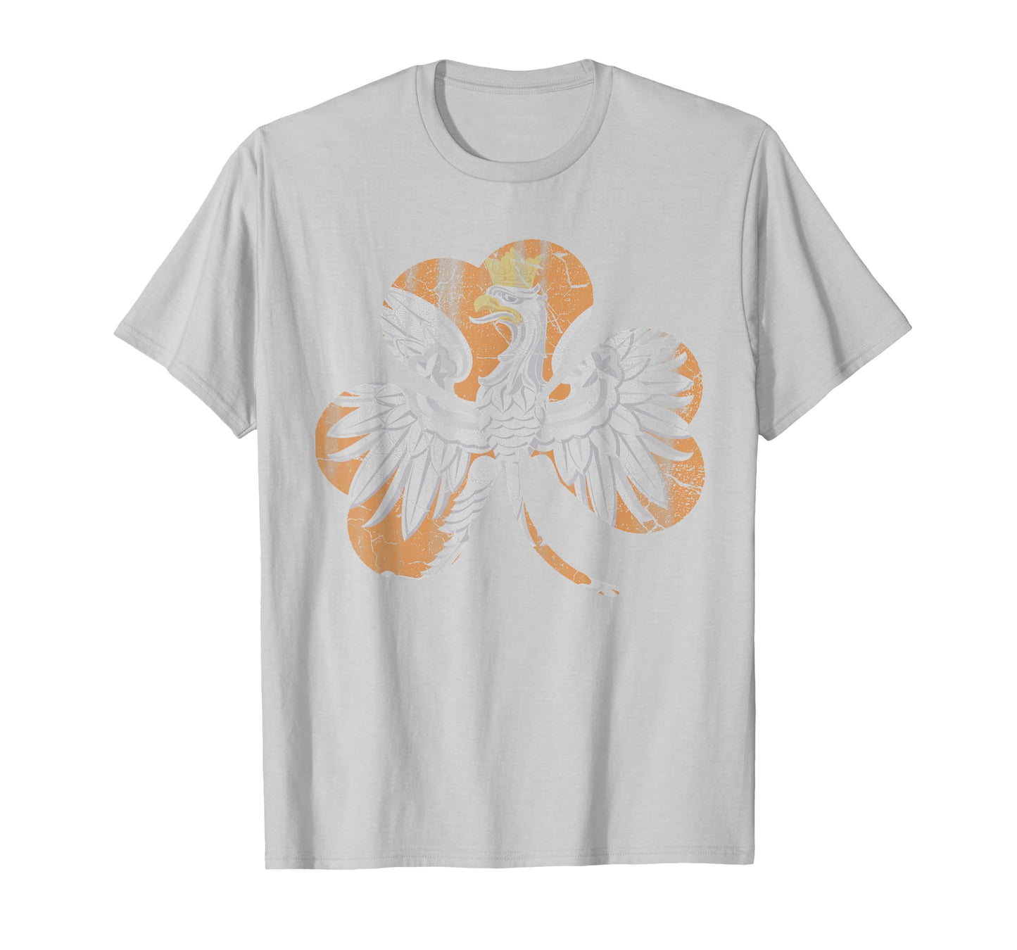 Irish Polish Eagle Shamrock Green T-Shirt St Patricks Day