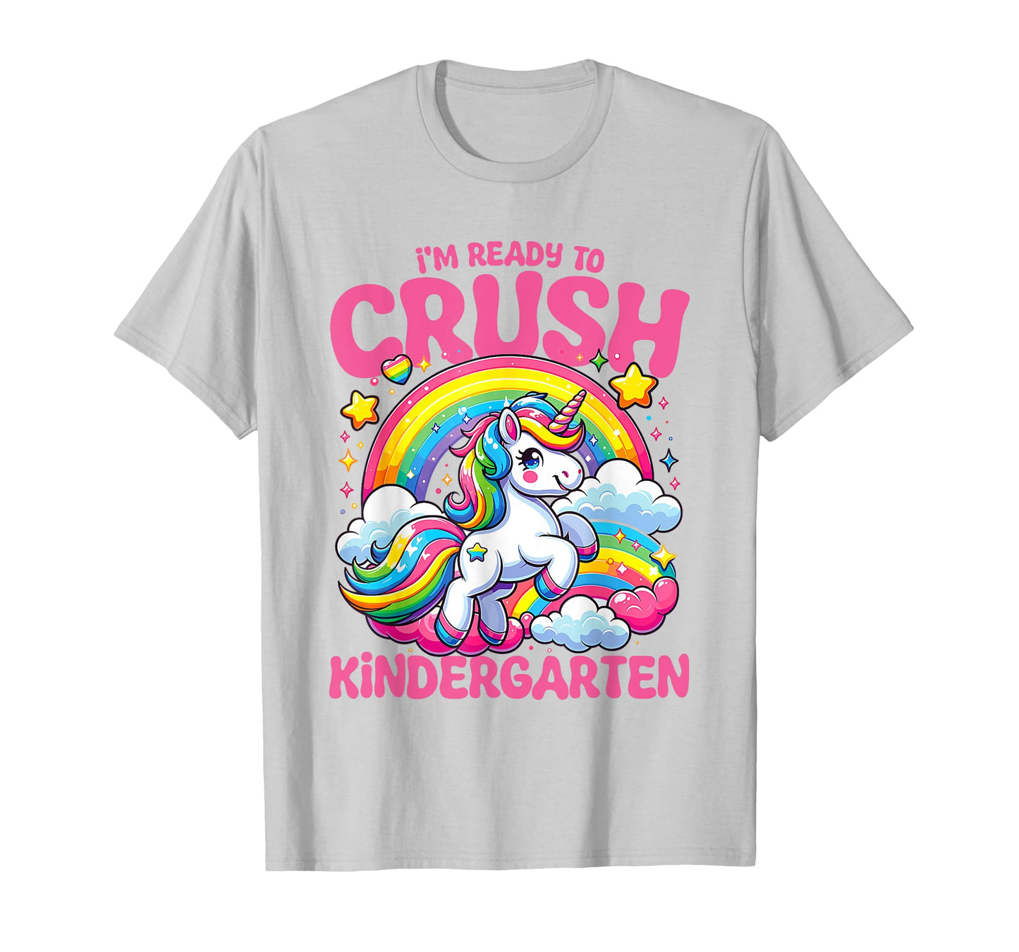Crush Kindergarten Unicorn Girls Teacher Back to School T-Shirt