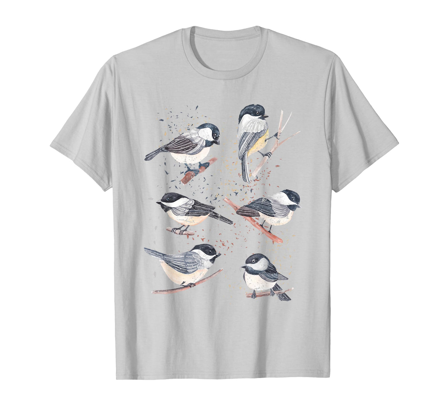 Bird Watching Birding Animal Nature Vintage Chickadee T-Shirt