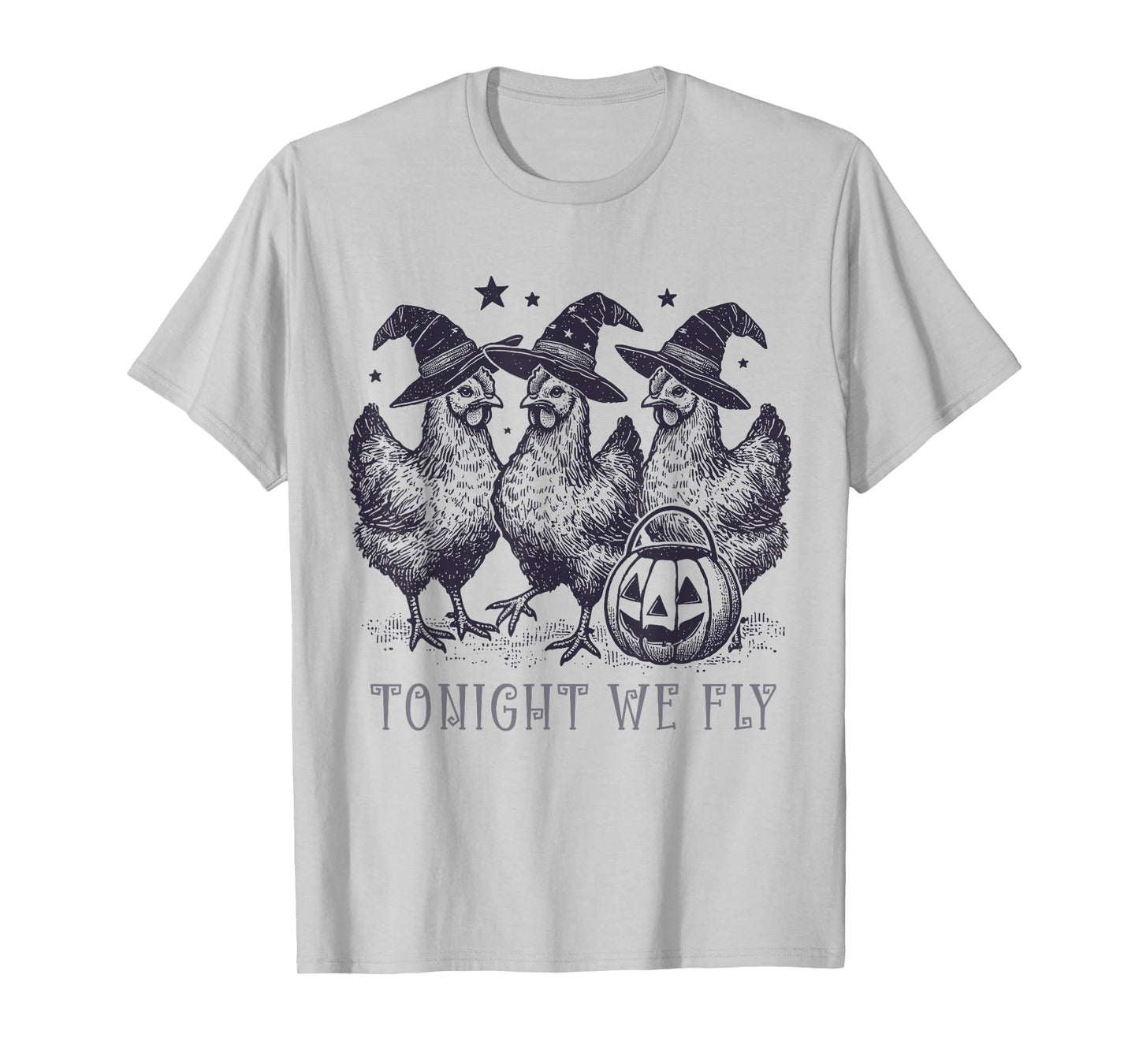 Tonight We Fly Funny Chicken Halloween Costume Spooky Season T-Shirt