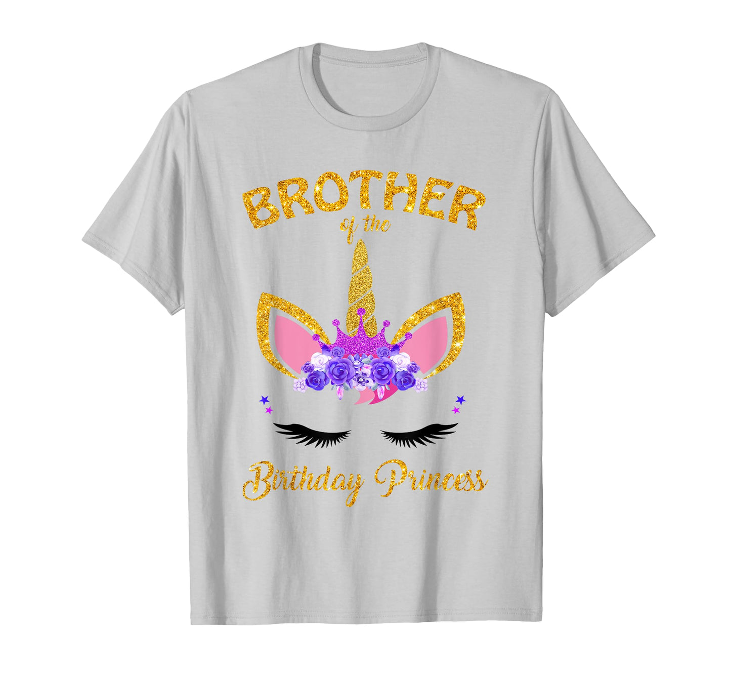Brother Of The Birthday Princess Unicorn Family T Shirt T-Shirt