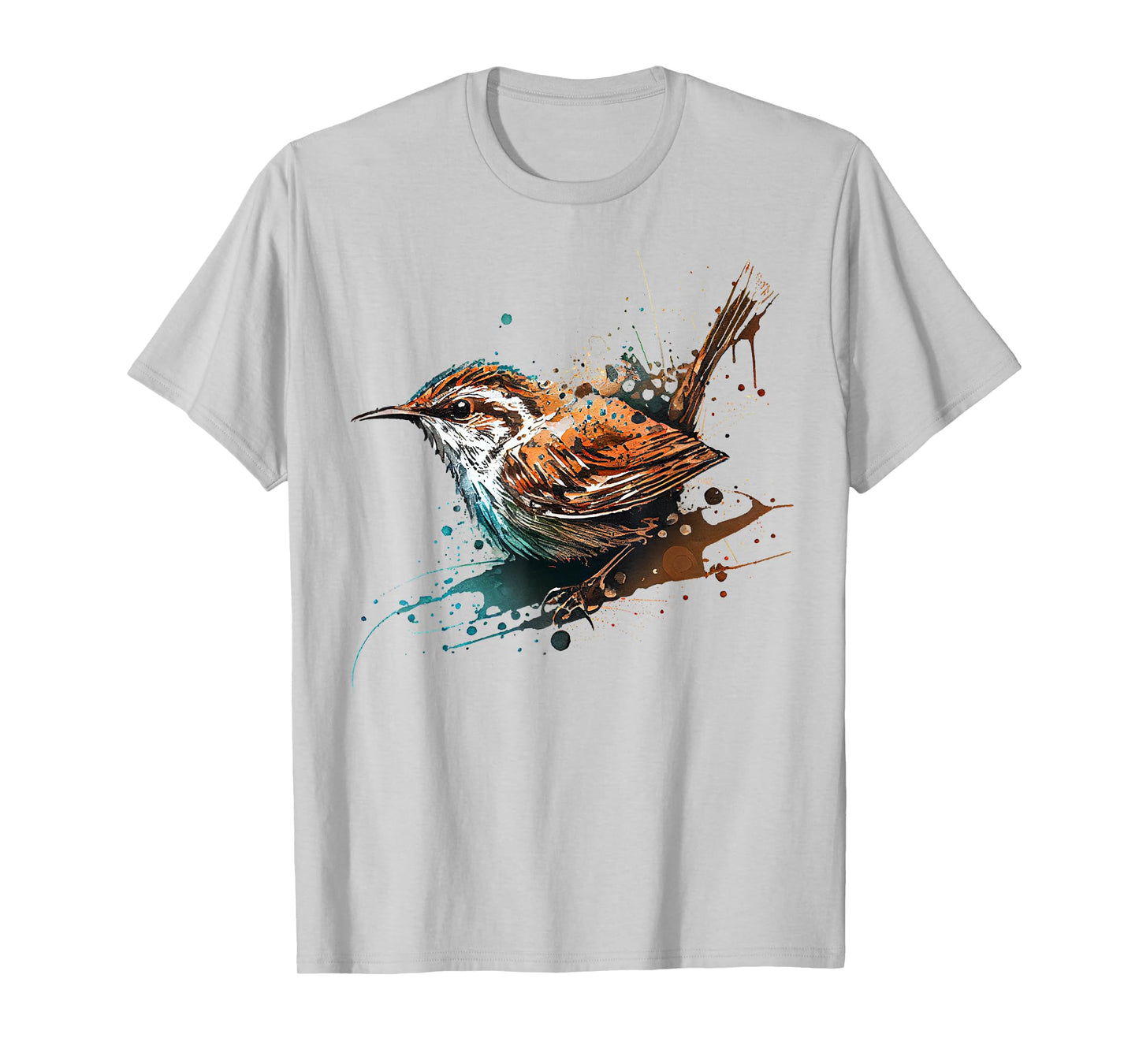 Wren, cute bird painting T-Shirt