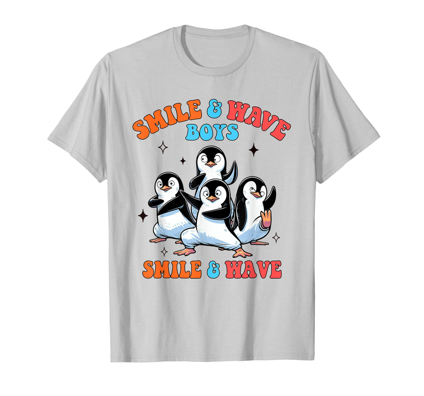 Penguin Lover Smile And Wave Boys Penguins Animal Lover T-Shirt
