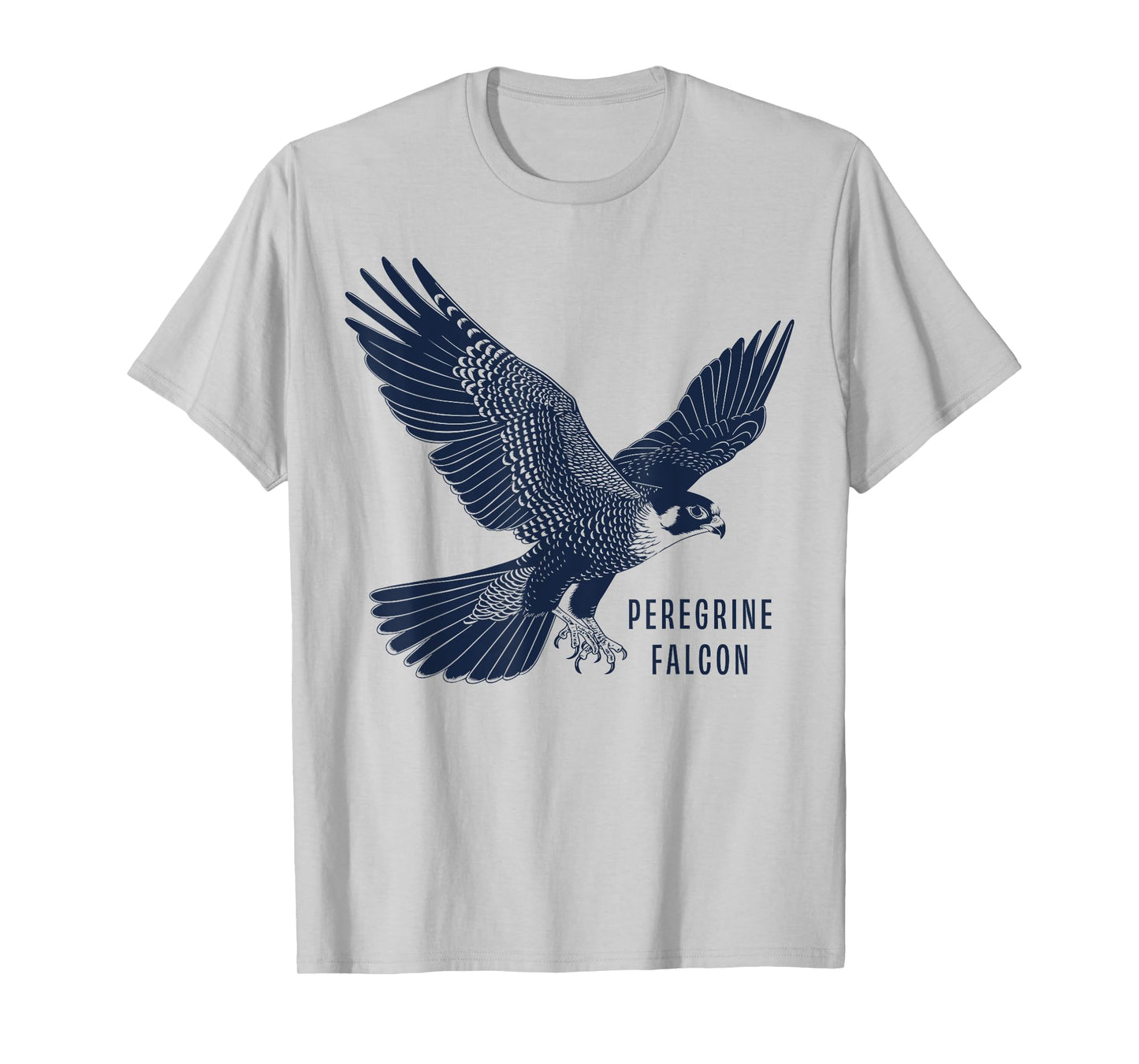 Peregrine Falcon Gifts Falconer & Falconry Gear Peregrine Falcon T-Shirt Unisex-Adult Grey Small Classic Fit Short Sleeve T-Shirt