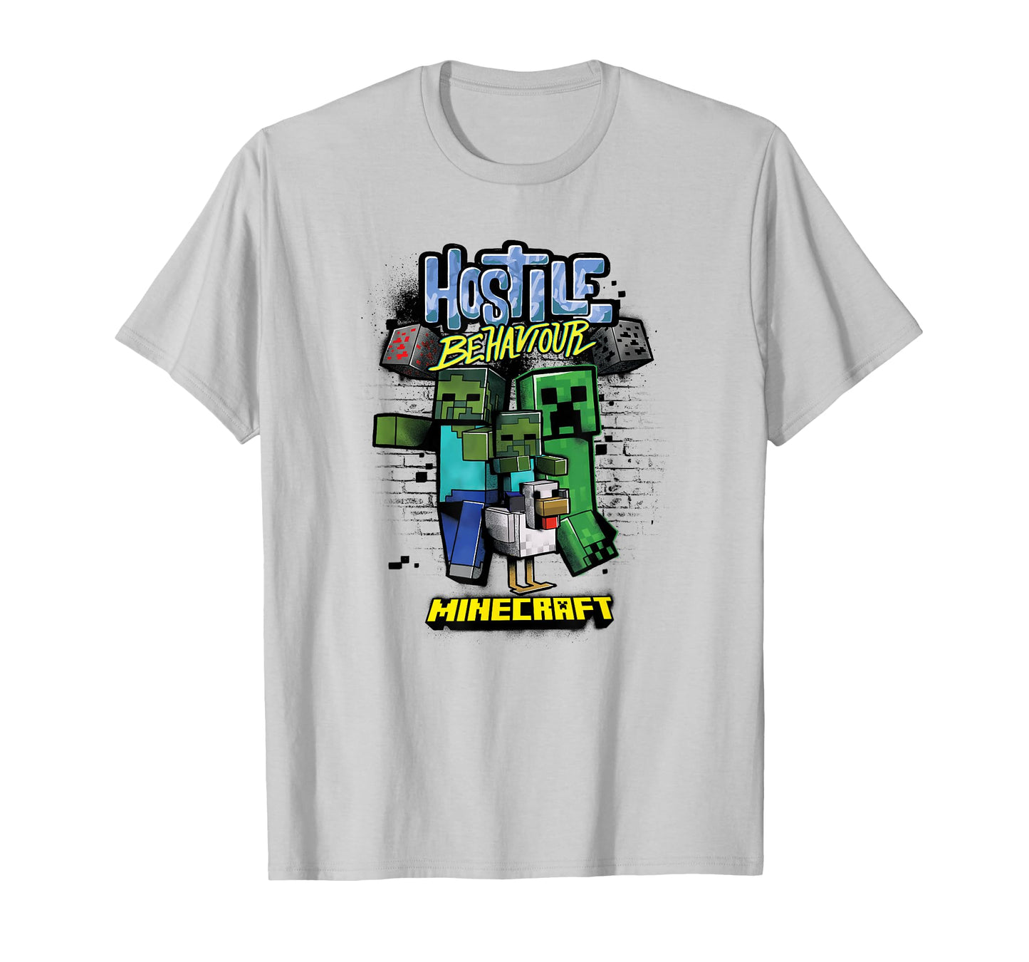 Minecraft Hostile Behaviour Aggressive Mob Group T-Shirt