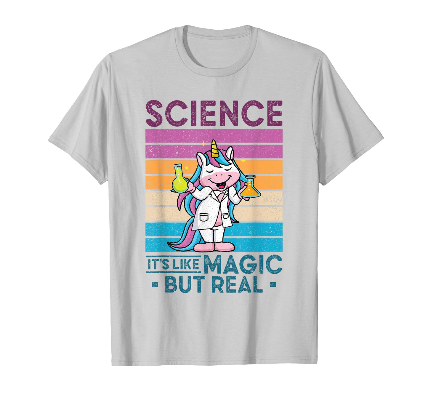 Science It's Like Magic But Real Unicorn Scientist Science T-Shirt