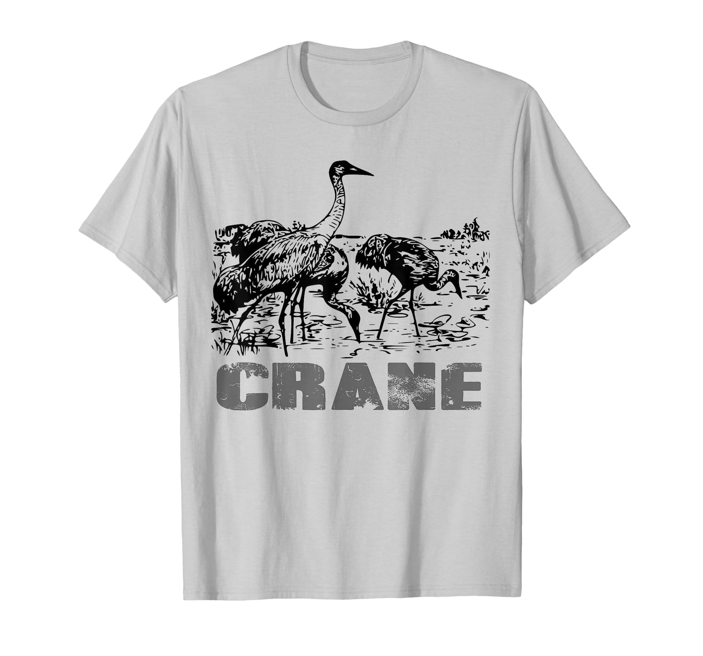 Whooping Crane Bird Art T-shirt Men Women Kids Boys Girls T-Shirt