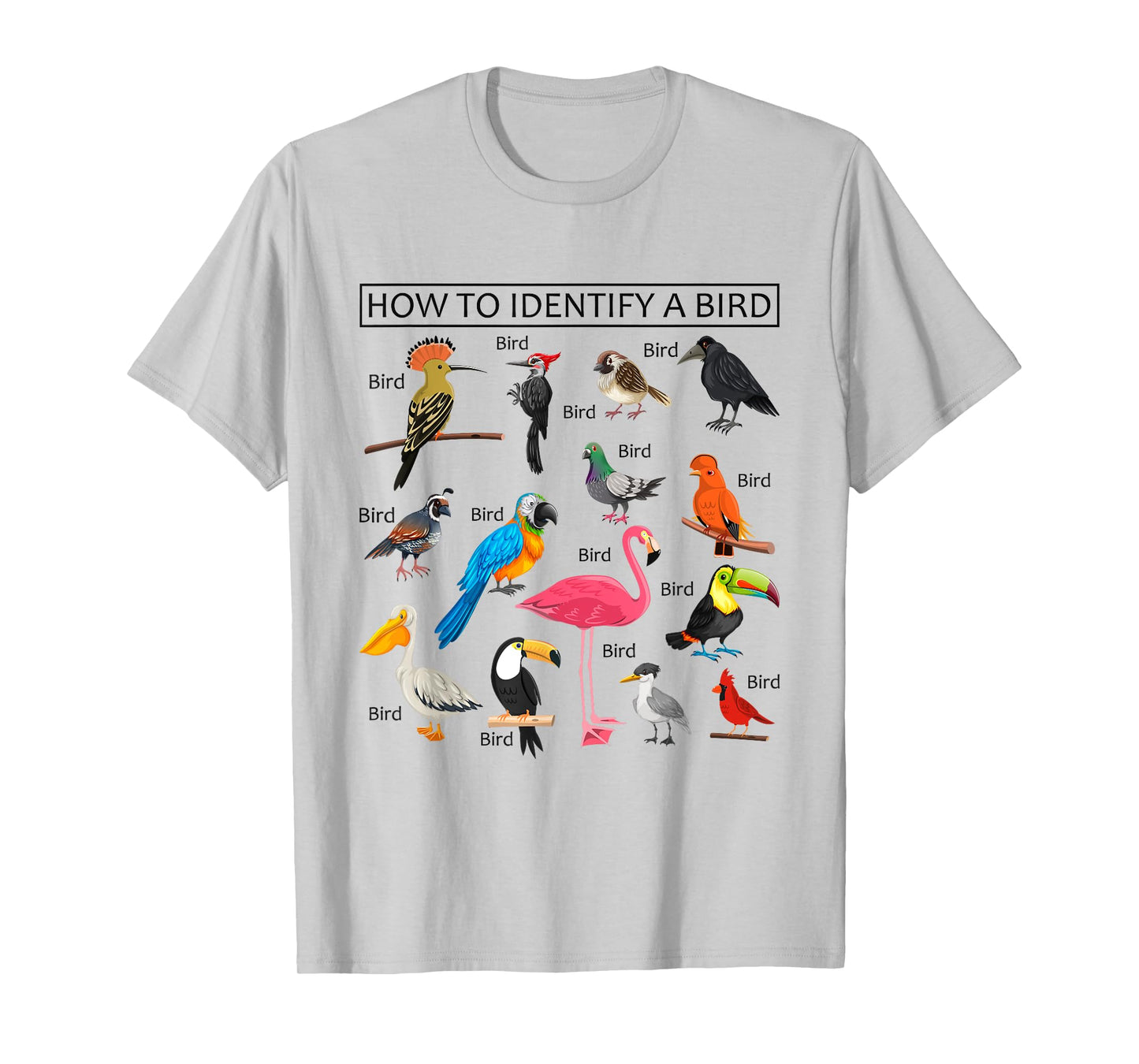 How To Identify A Bird Funny Birds Lover Nature Birdwatcher T-Shirt