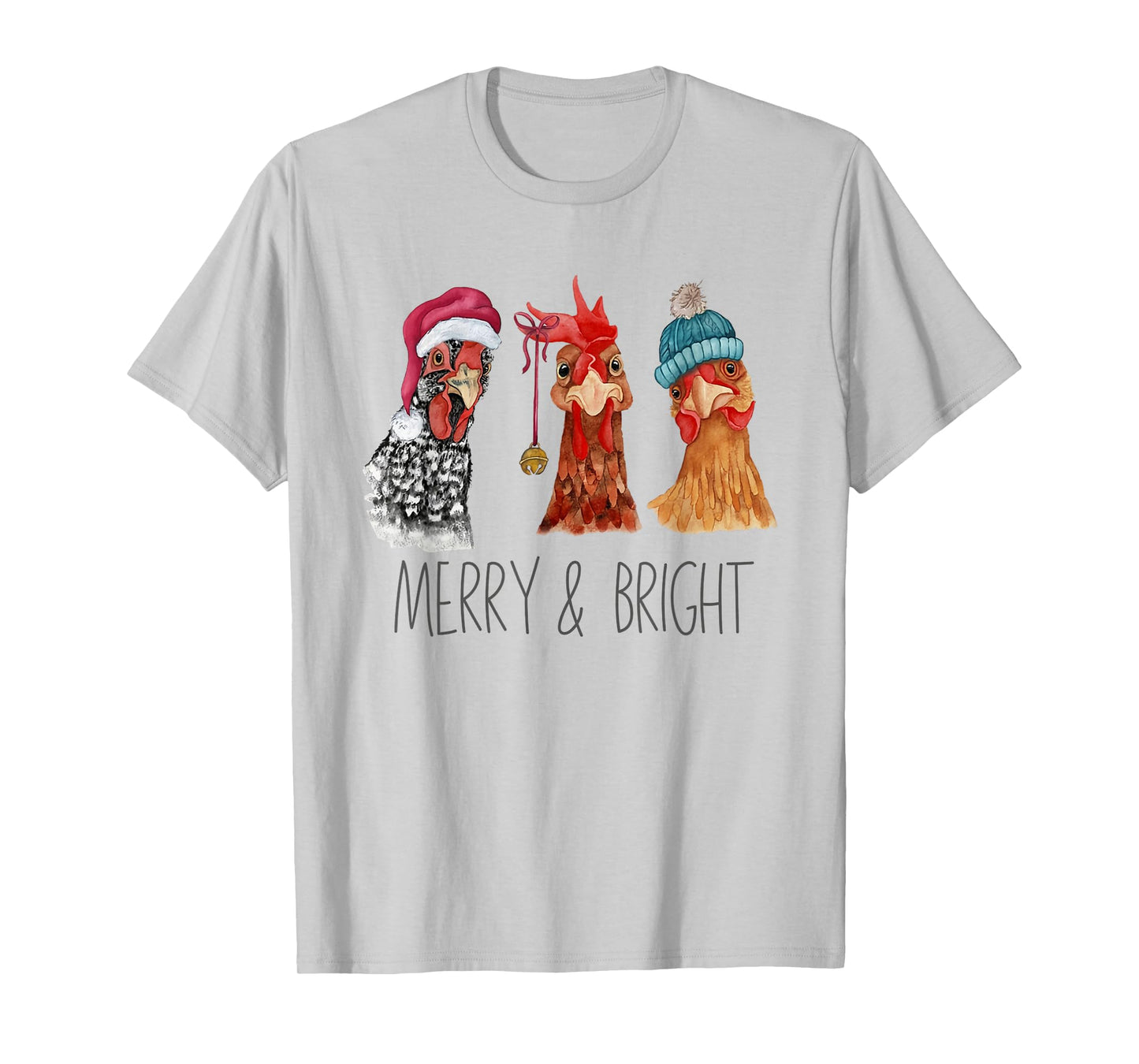 Cute Chickens Christmas Christmas Farm Animal Funny Holiday T-Shirt