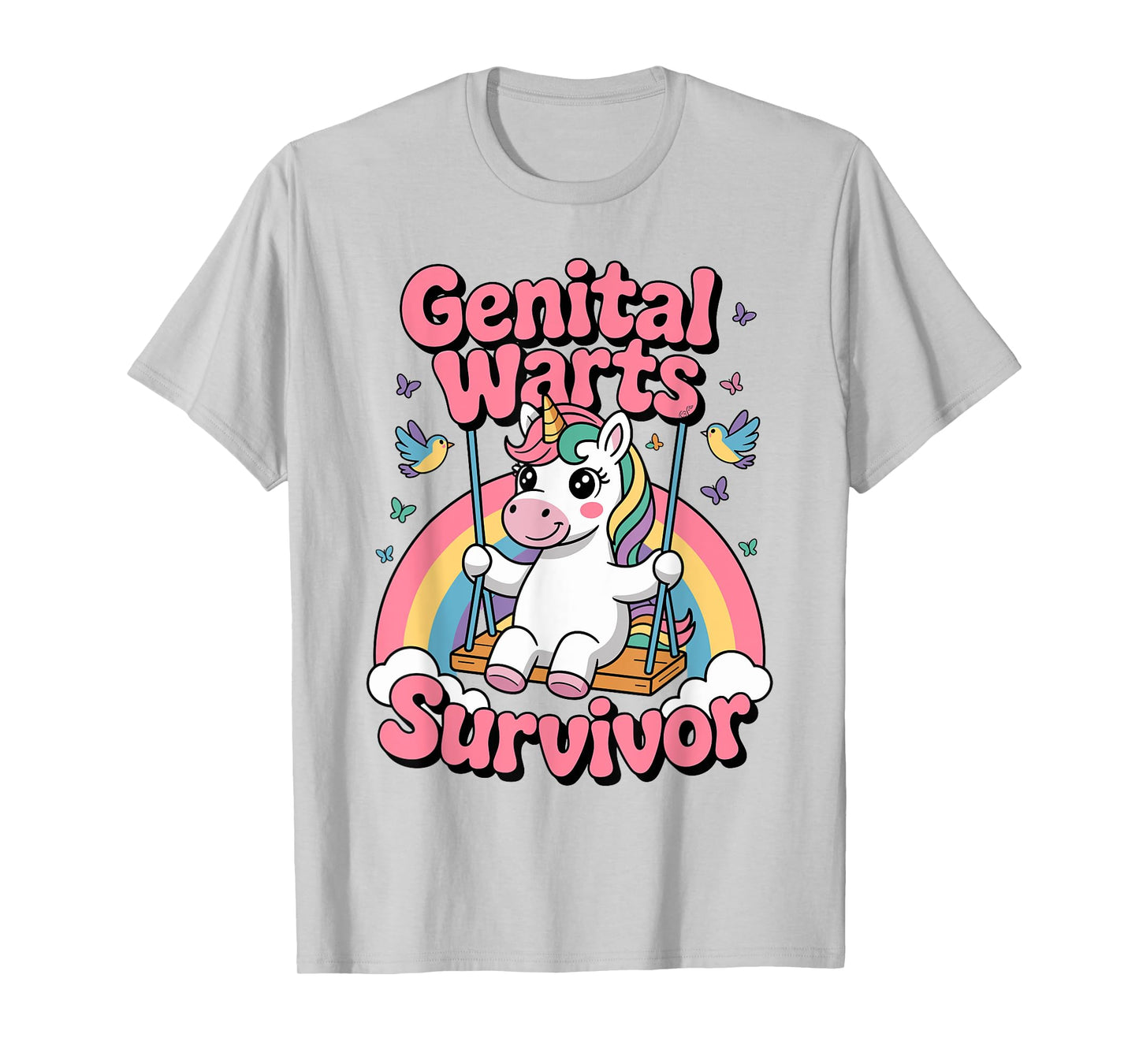 Genital Warts Survivor Unicorn T-Shirt