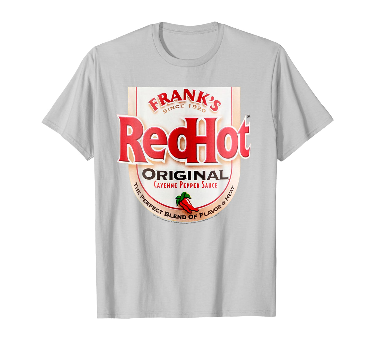 Frank's RedHot Label Casual Costume Hot Sauce Bottle T-Shirt