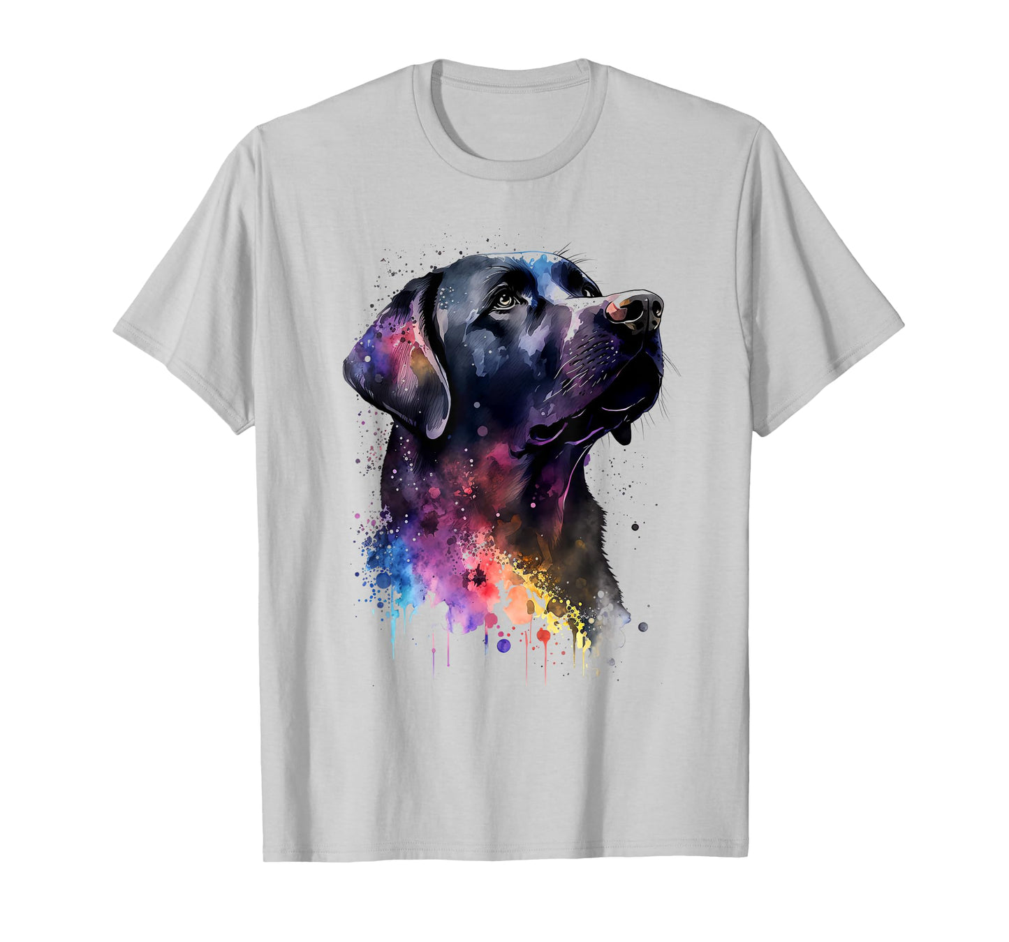 Black Labrador Dog T-Shirt for Men Women Girls Kids