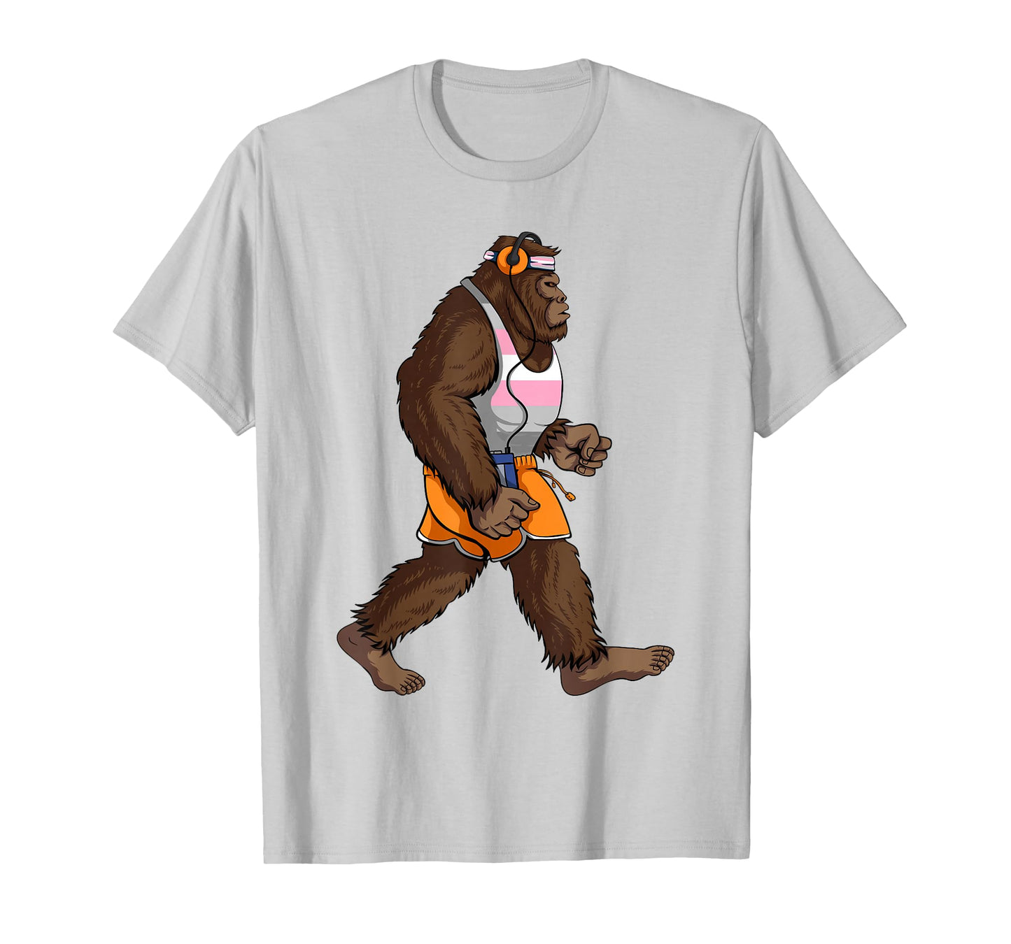 Demigirl Pride Flag Funny Bigfoot Demigirl Flag T-Shirt