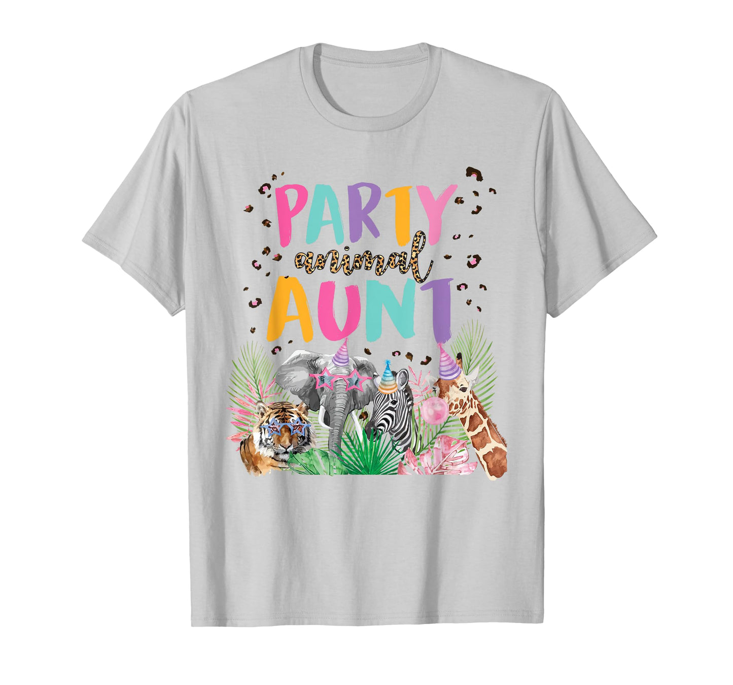 Aunt Of The Birthday Boy Zoo Theme Animal Party T-Shirt