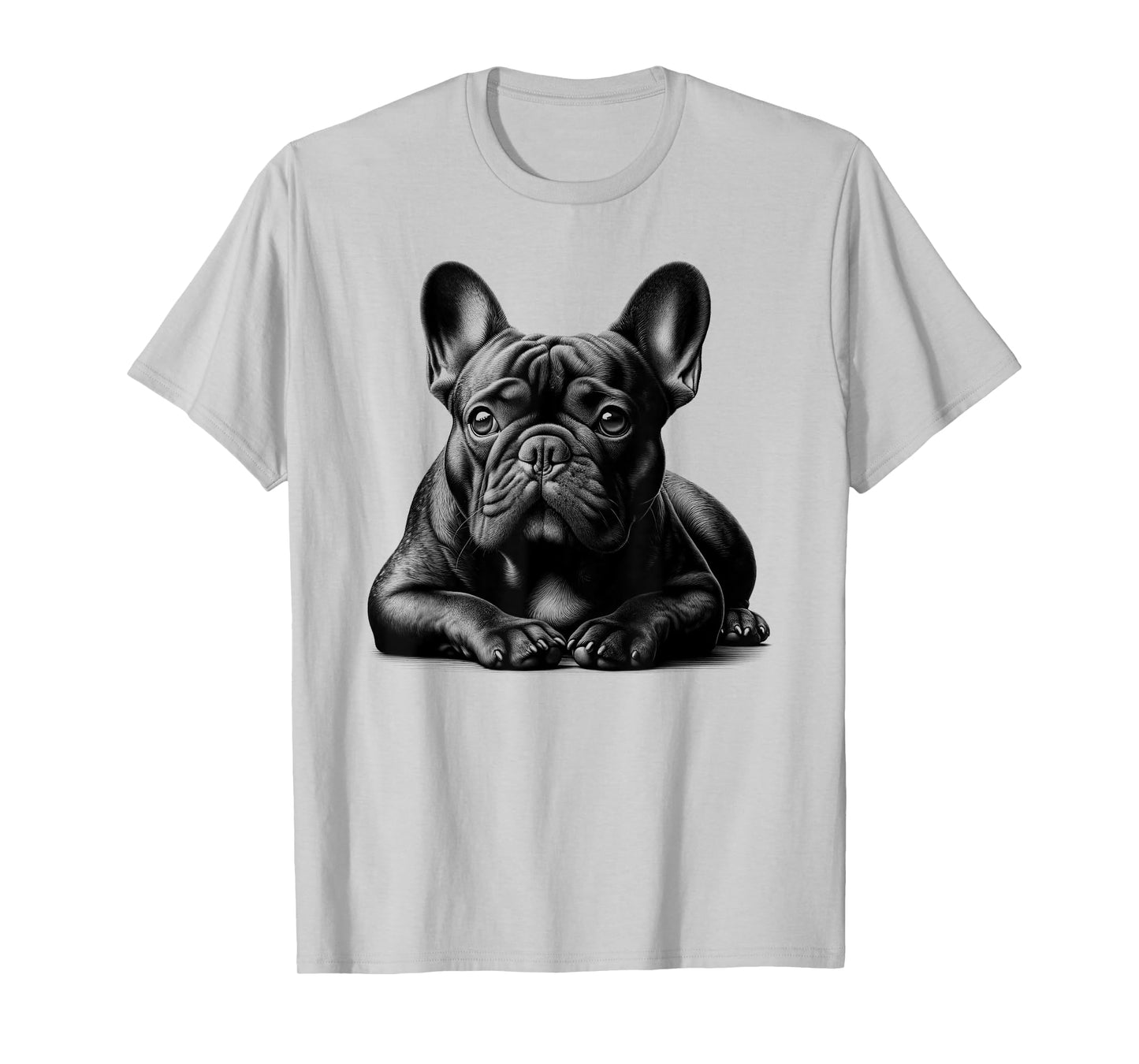 Cute French Bulldog in Lying Pose T-Shirt