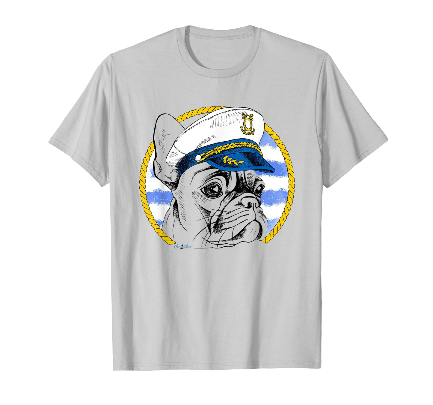 Oh Ship! Nautical French Bulldog T-Shirt
