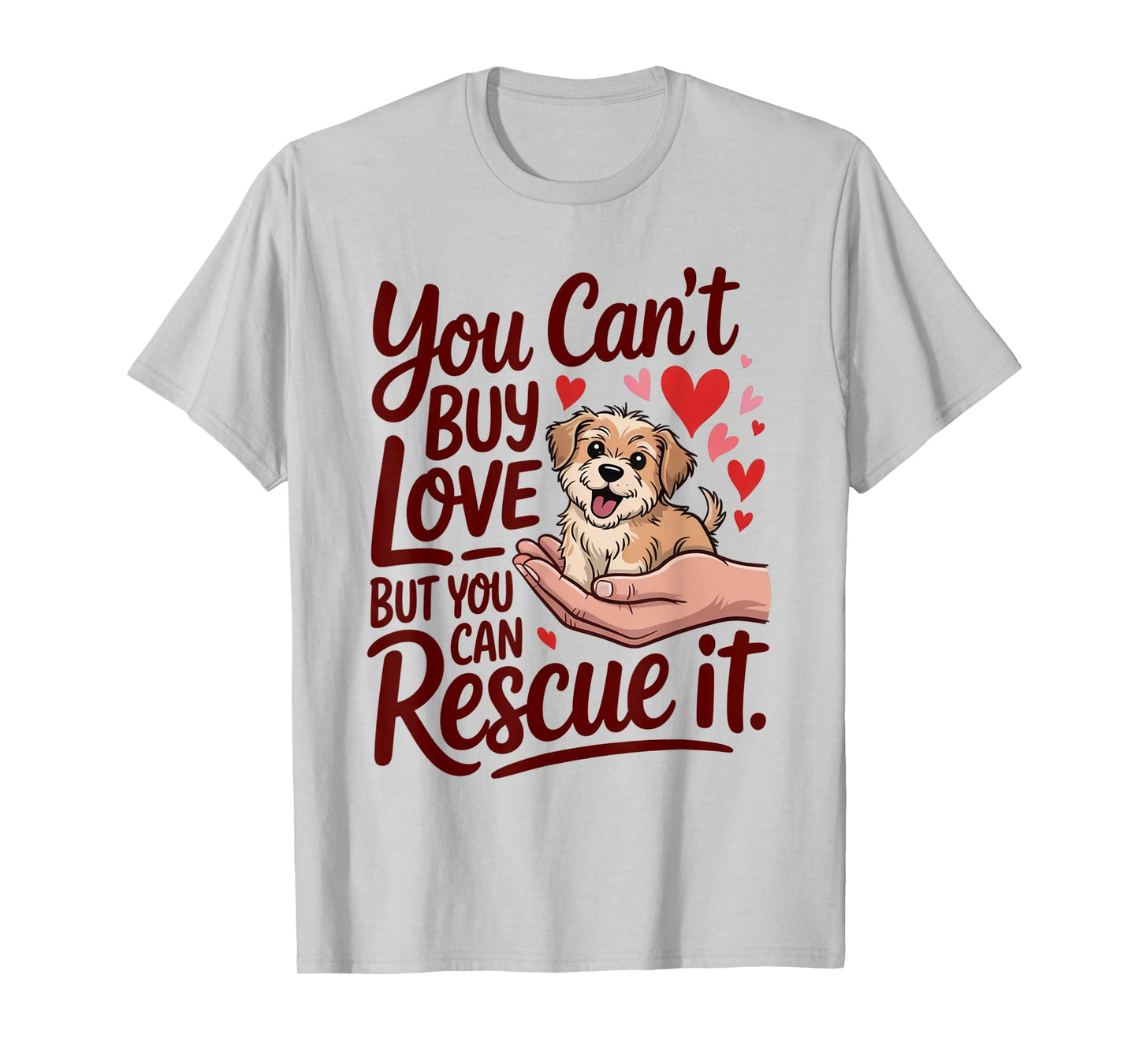 Rescue Dog Lover Dog Mom Save a Dog T-Shirt for Men Women Kids