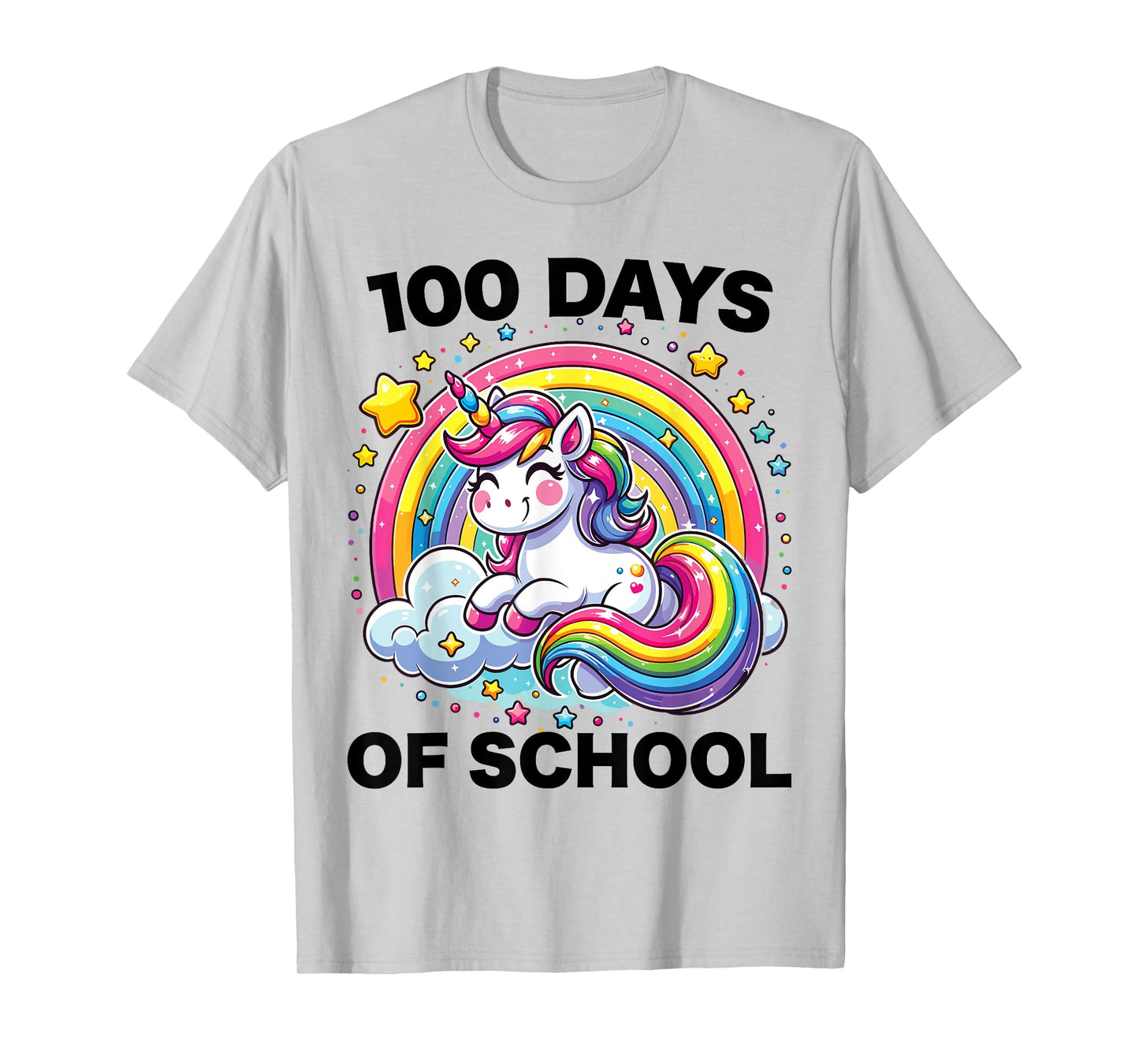 100 Days of School Unicorn Girls Teacher 100th Day of School T-Shirt