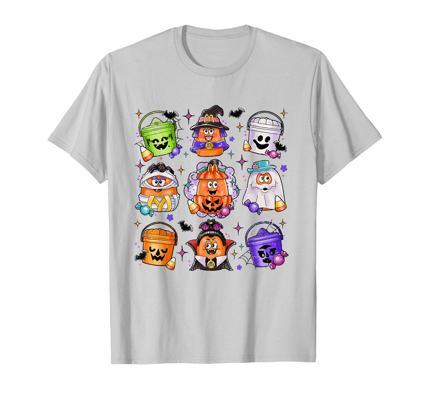 Vintage Funny Halloween Pumpkin Spooky Nuggets Chicken Cute T-Shirt