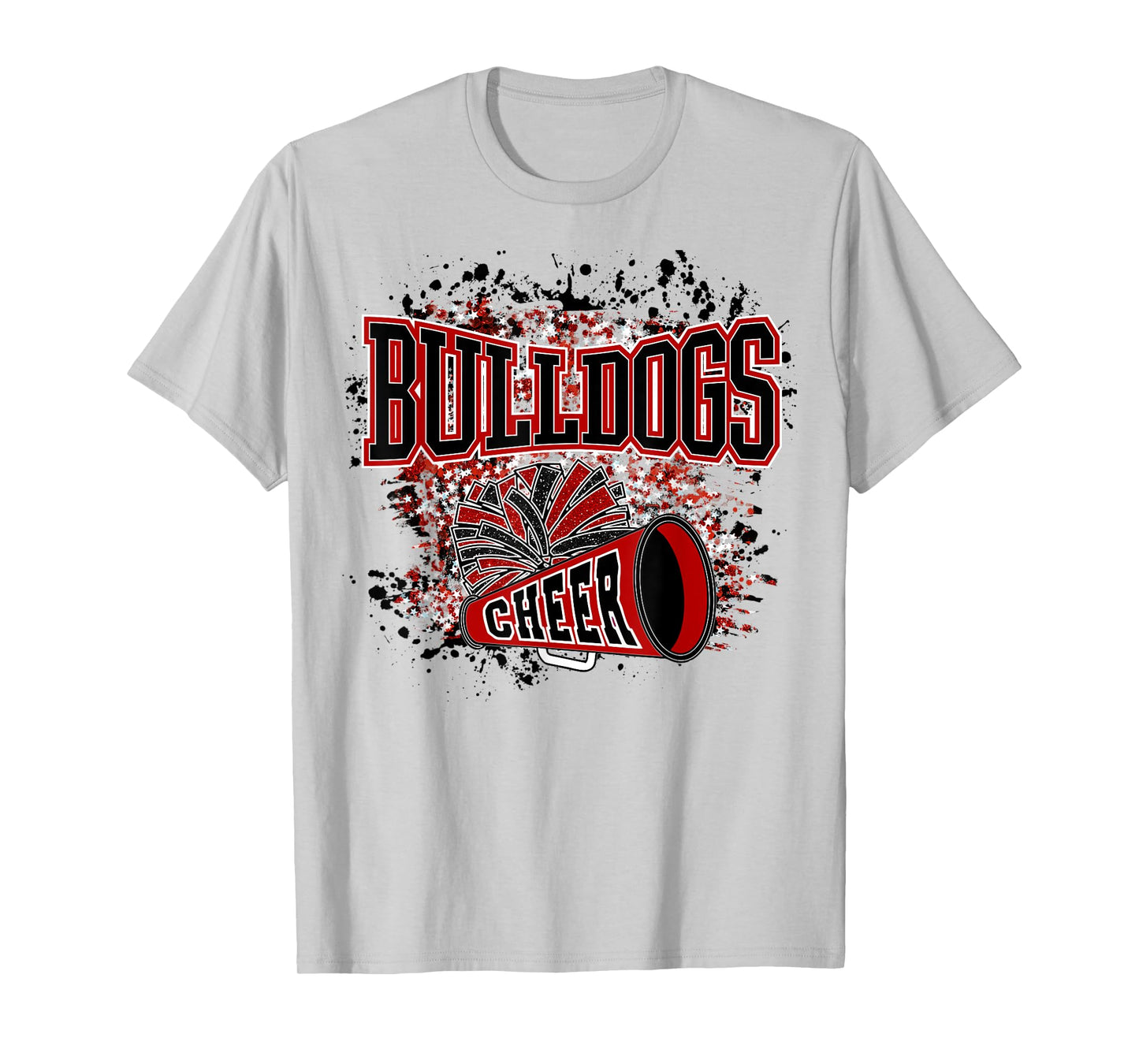 Go Bulldogs Cheer Women Bulldogs Girls School Spirit T-Shirt
