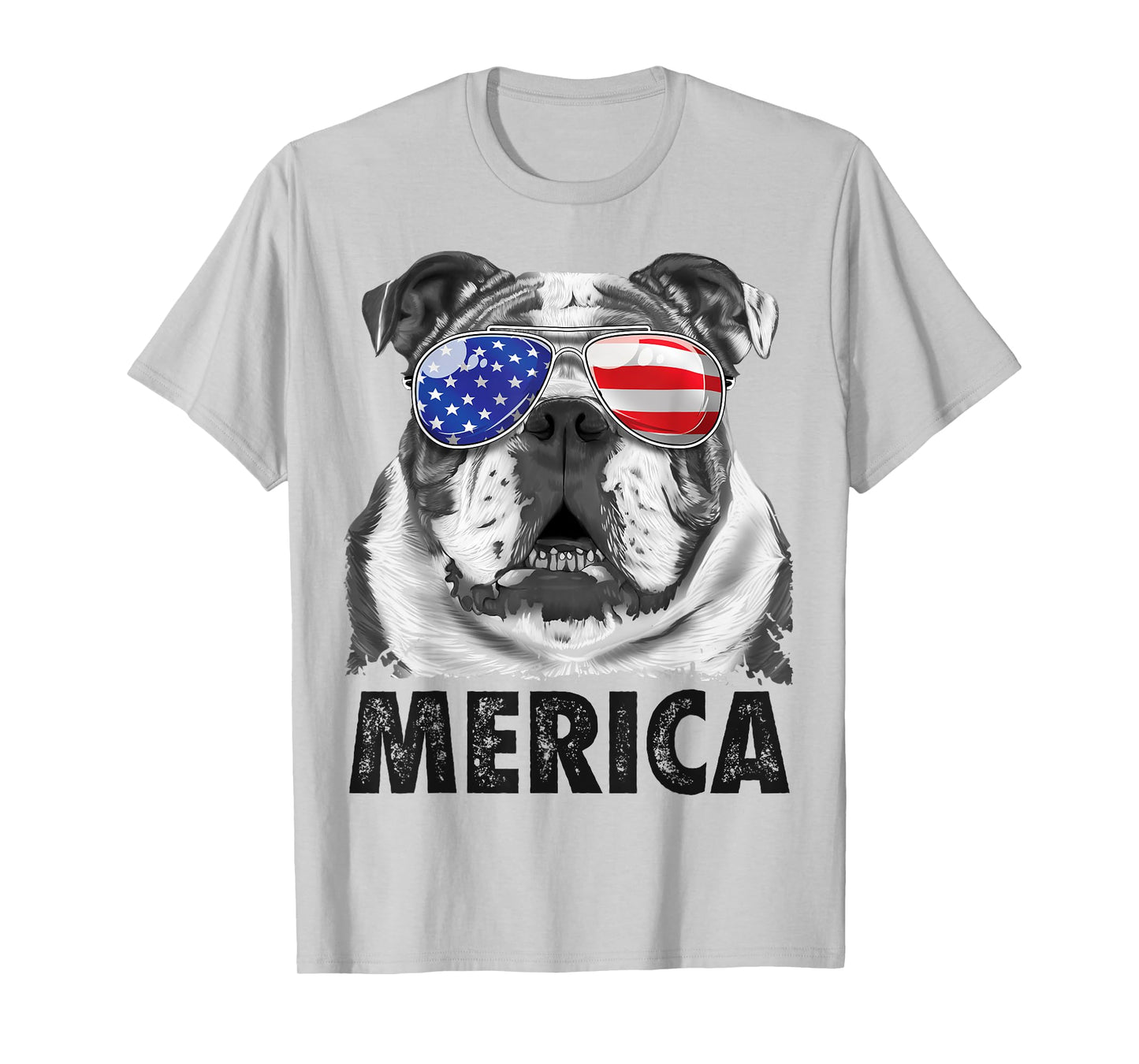 English Bulldog 4th of July Shirt Merica Men Women American T-Shirt
