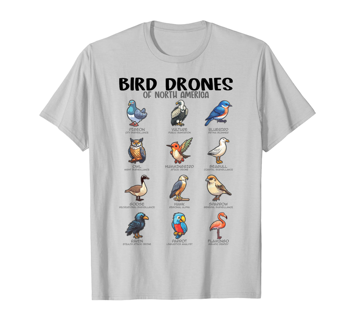 Bird Drones Of North America, Ornithologist Ornithology T-Shirt