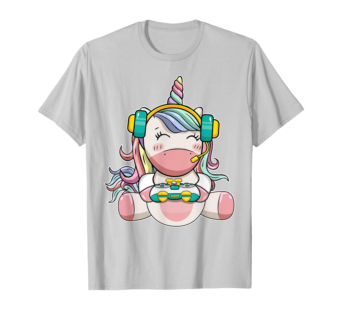 Gamer Girl Unicorn Gaming Cute Video Game Women Kids Girls T-Shirt