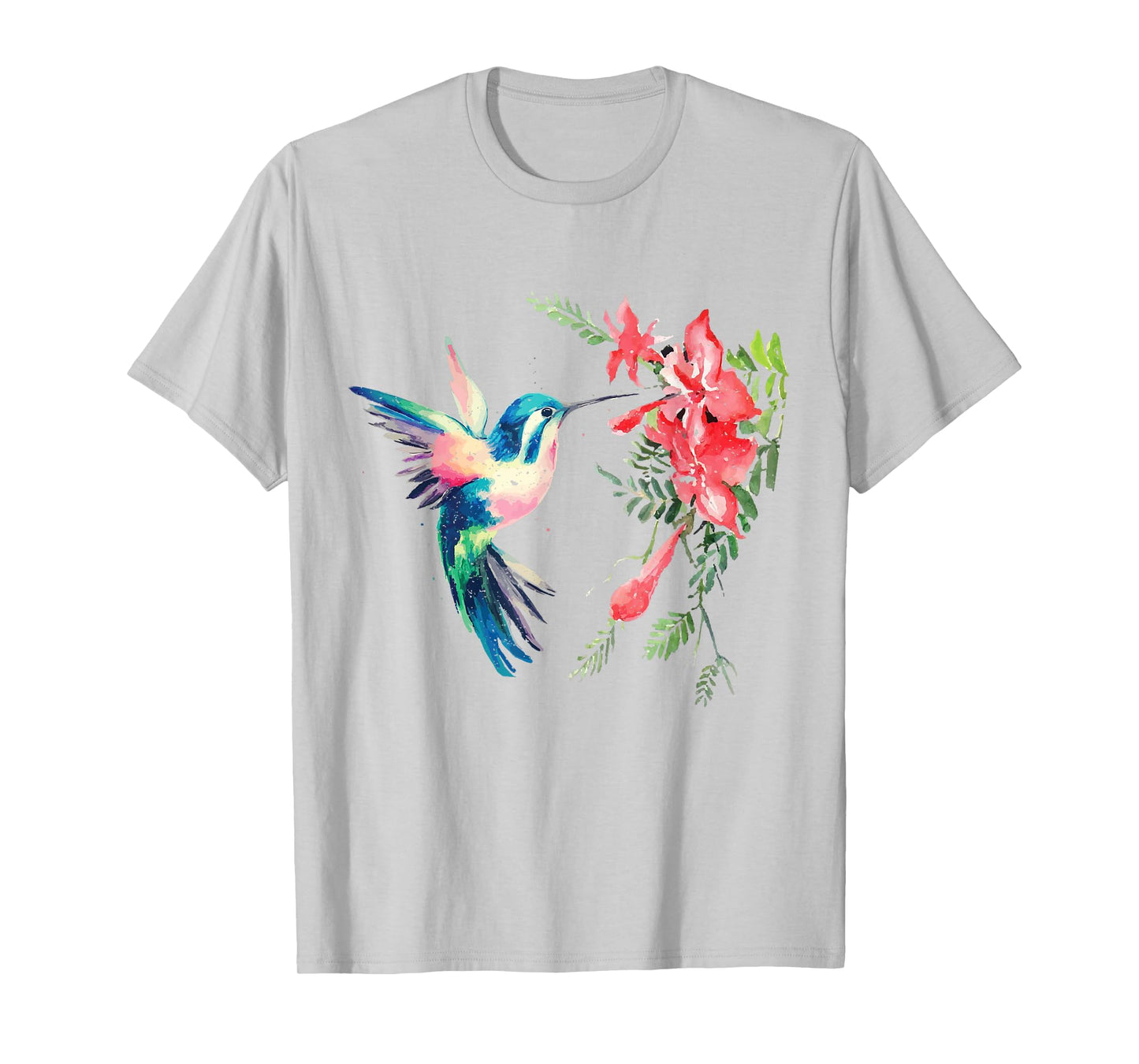 Rainbow Color Hummingbird Funny Bird Lover Gift T-Shirt T-Shirt