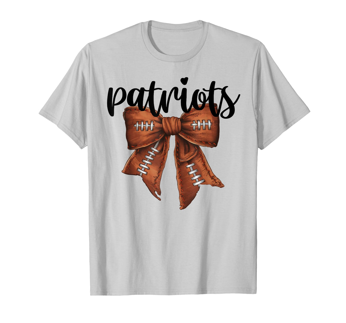 Patriots Football Bow School Spirit Team Mascot Game Night T-Shirt