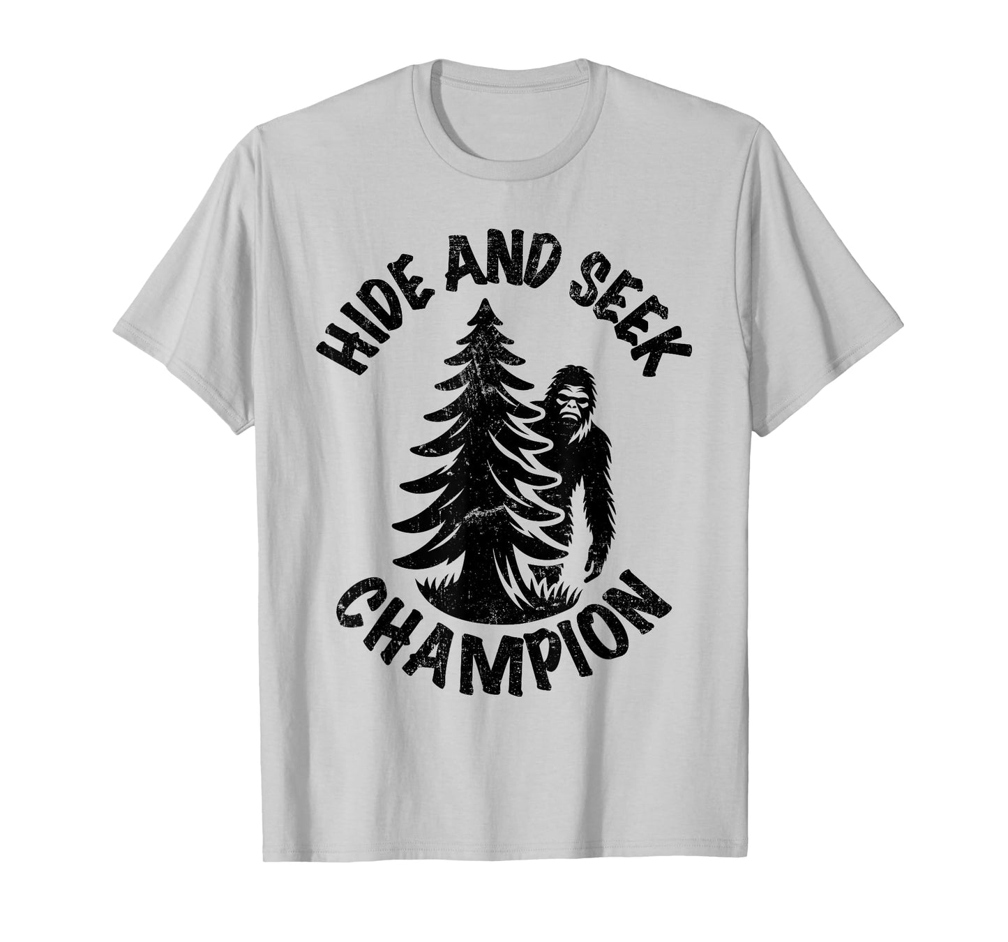 Bigfoot Hide and Seek Champion - Vintage retro T-Shirt