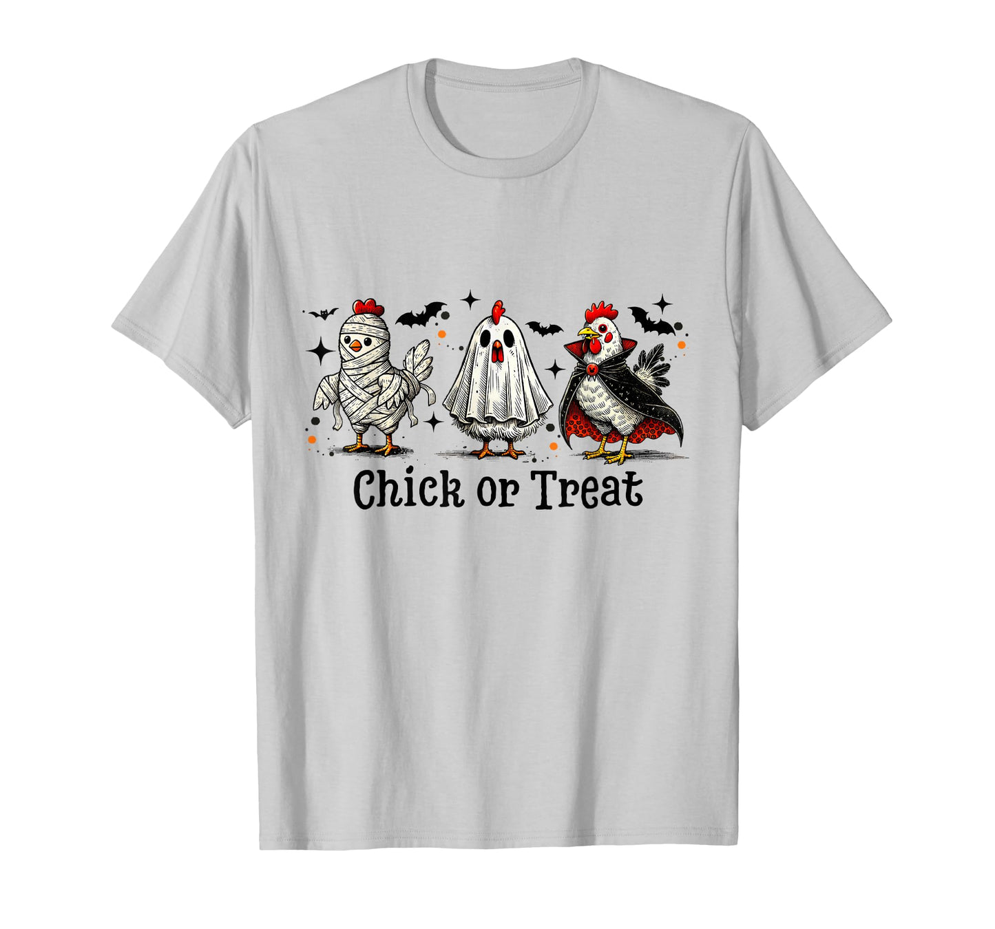 Funny Halloween Chicken Chick Or Treat T-Shirt