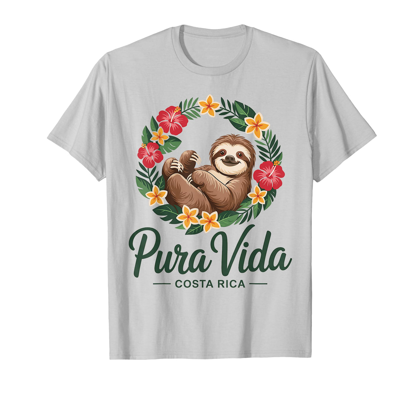 Vacation Tropical Pura Vida Sloth Costa Rica T-Shirt