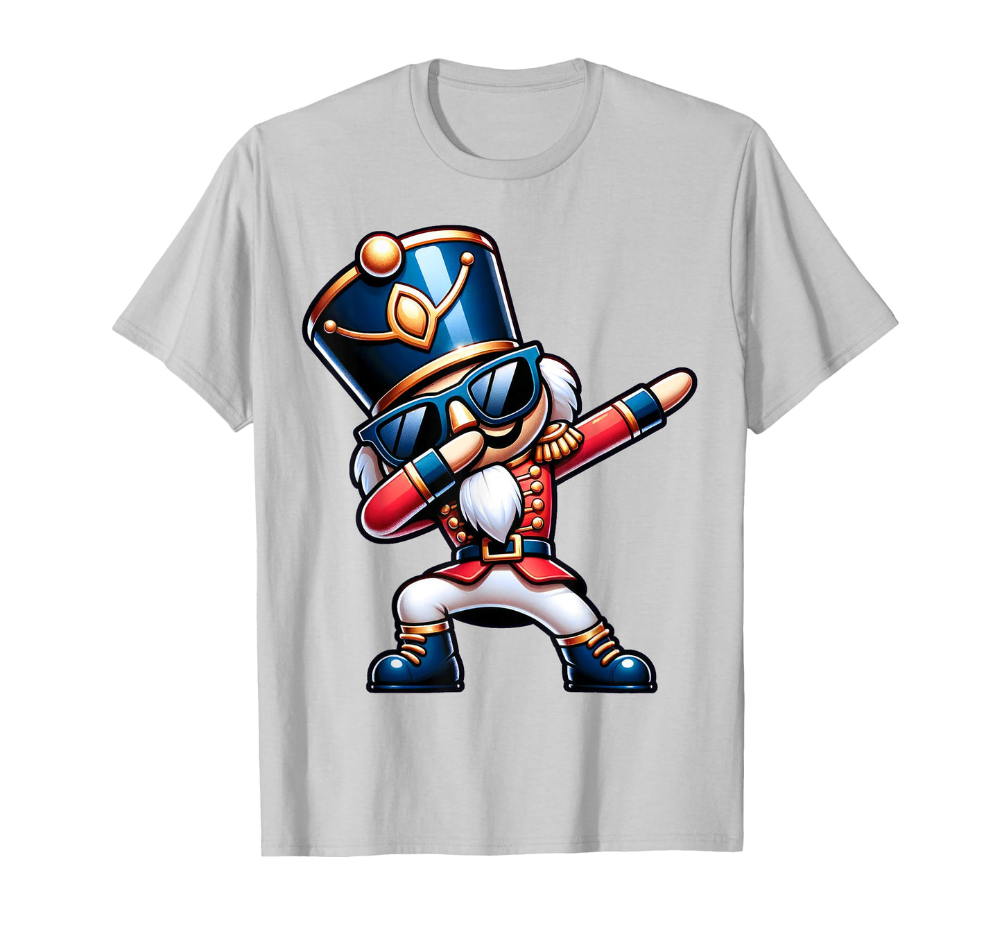 Christmas Nutcracker Dabbing Boys Santa Xmas Funny T-Shirt