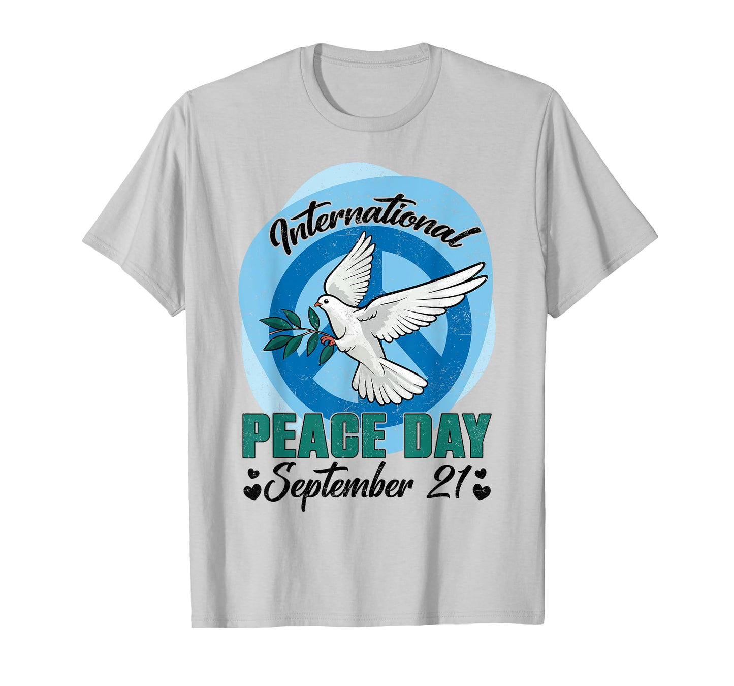 Funny Peace Bird World Peace Day International Day Of Peace T-Shirt