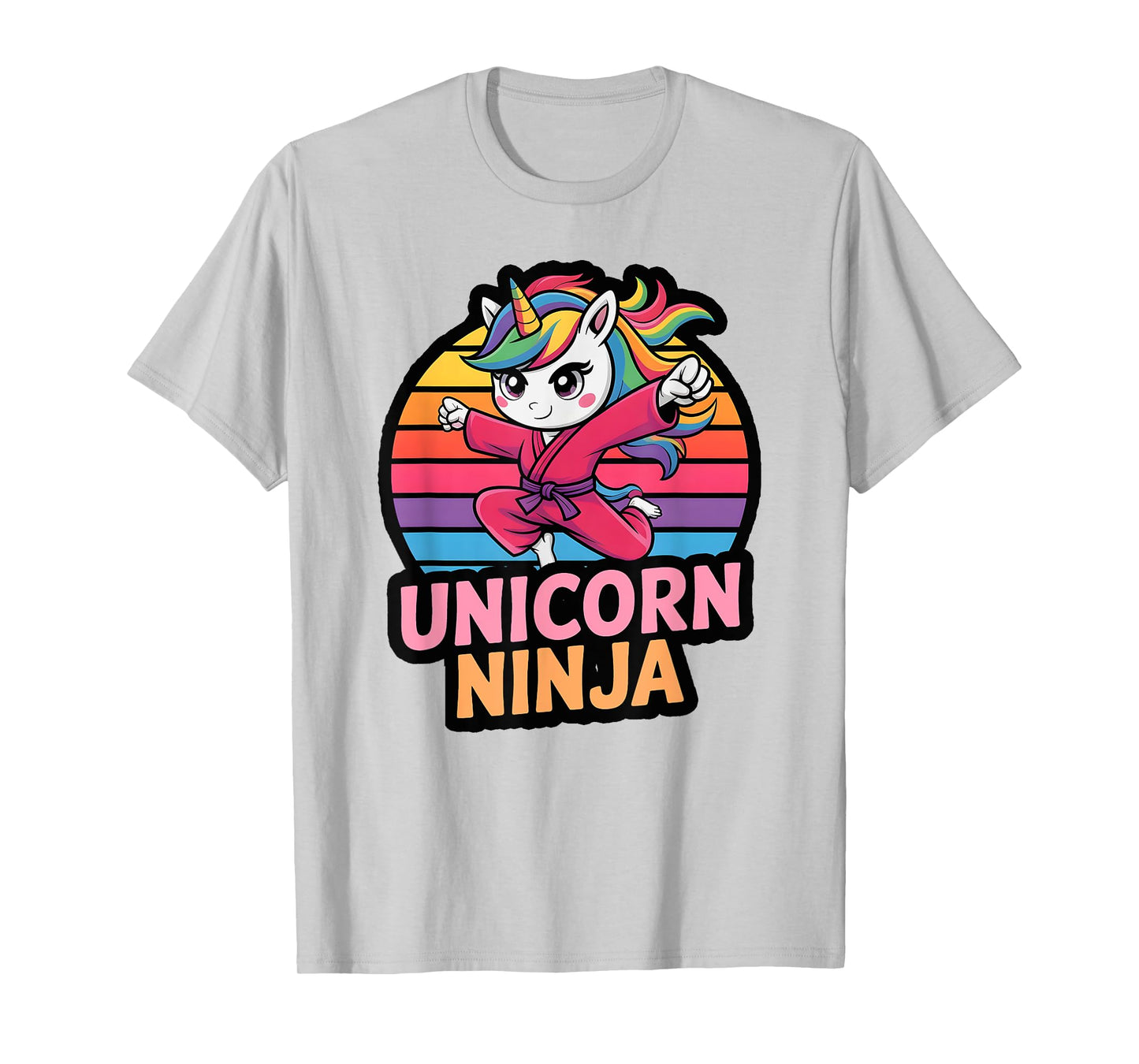 Princess UNICORN NINJA Birthday Girl Girls I Like Pink Team T-Shirt