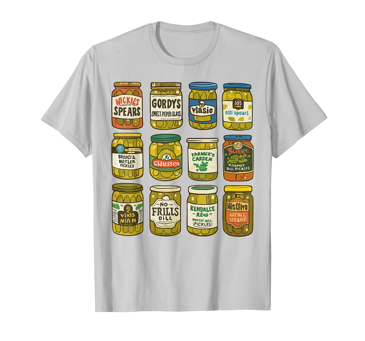 Retro Canned Pickles Jar Canning Season Pickle Jar Women Men T-Shirt