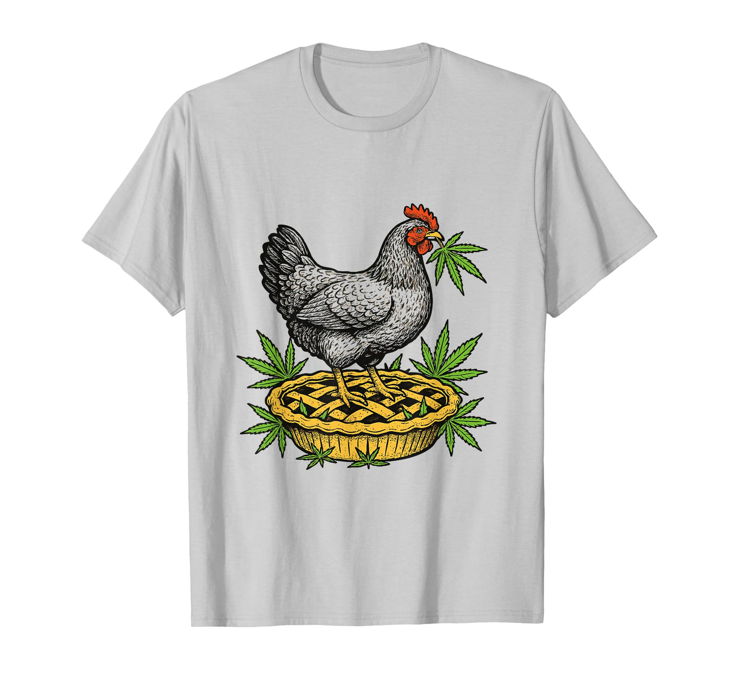 Chicken Pot Pie Marijuana Funny Cannabis Pun T-Shirt