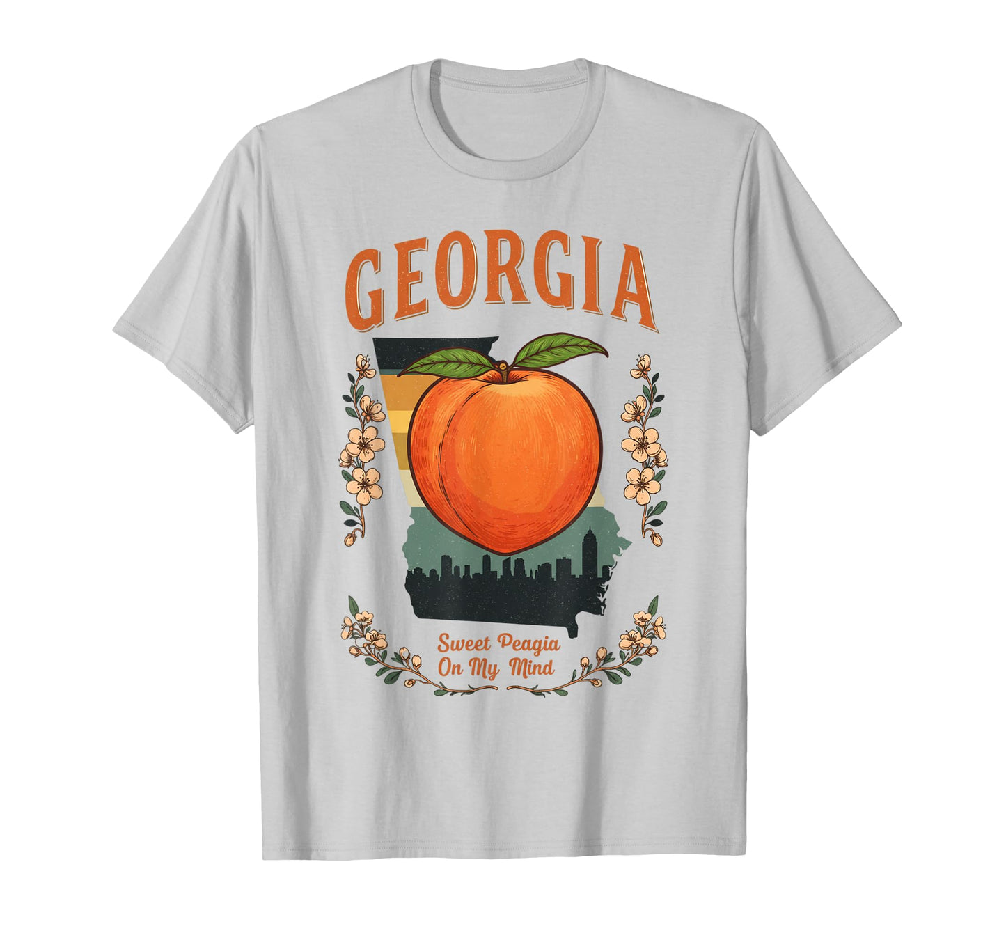 Georgia Peach Atlanta City State Pride Souvenir Womens T-Shirt